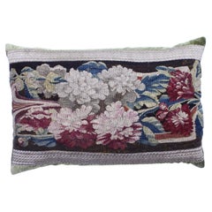 Antique 18th Century Tapestry Silk Pillow