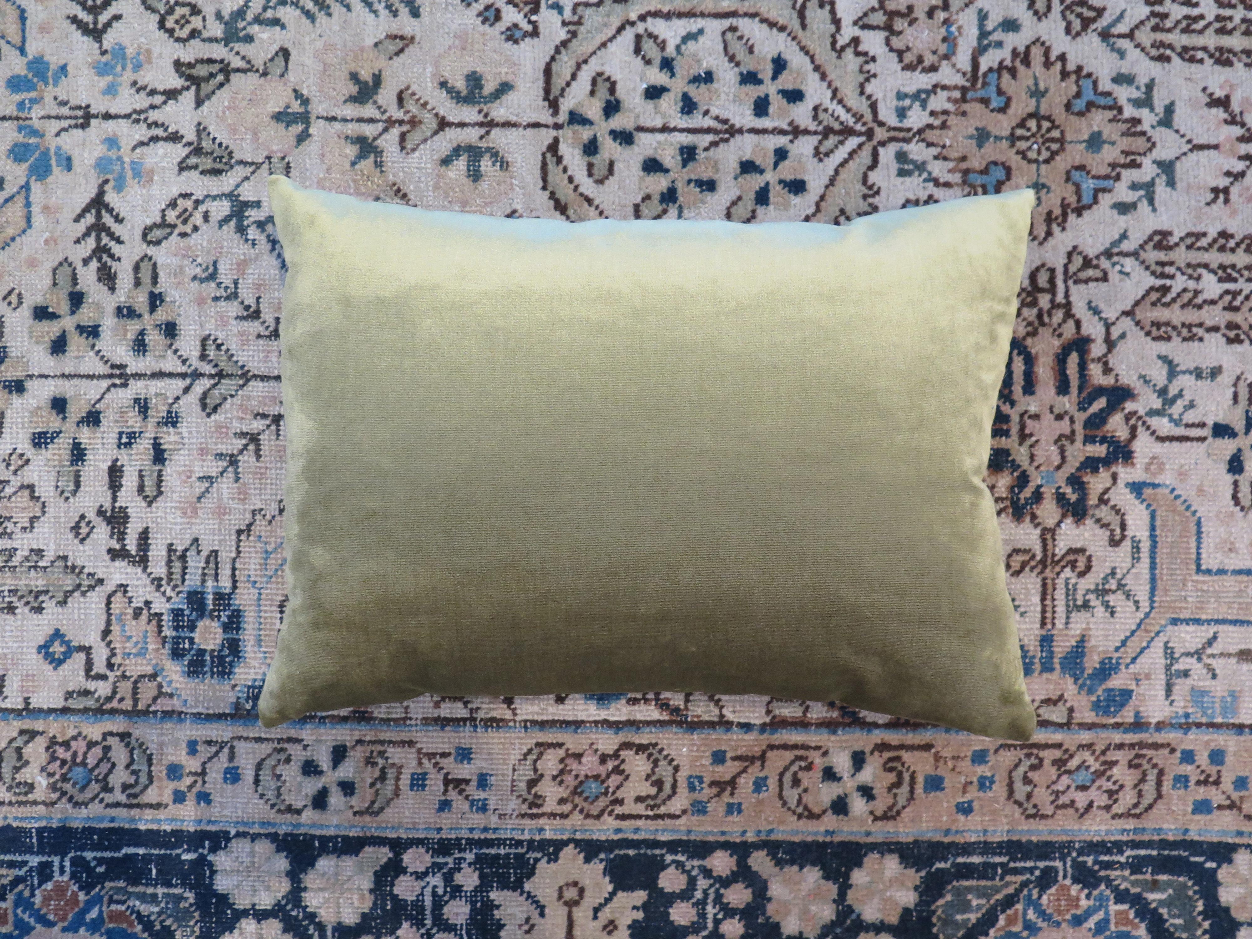 18th Century and Earlier 18th Century Tapestry Fragment Silk Velvet Pillow For Sale