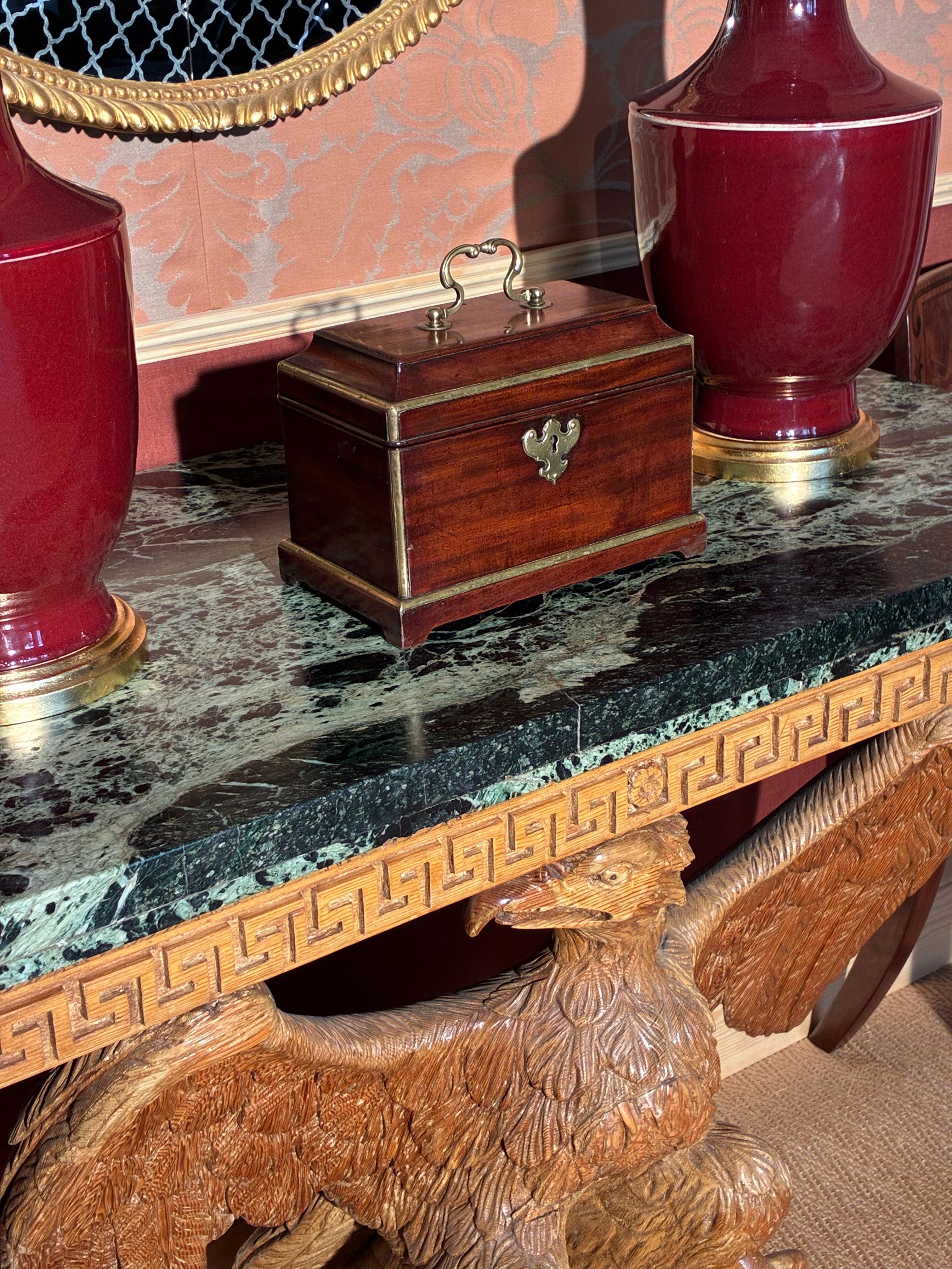 18th Century Tea Caddy, Attributed to Landall & Gordon For Sale 3