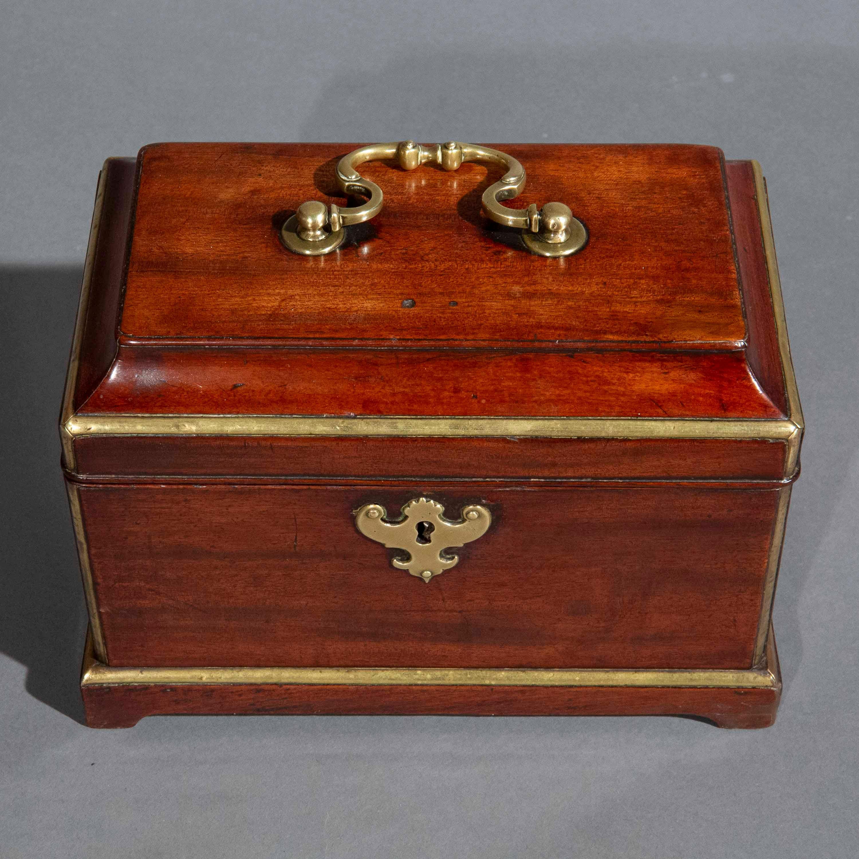 18th Century Tea Caddy, Attributed to Landall & Gordon For Sale 4