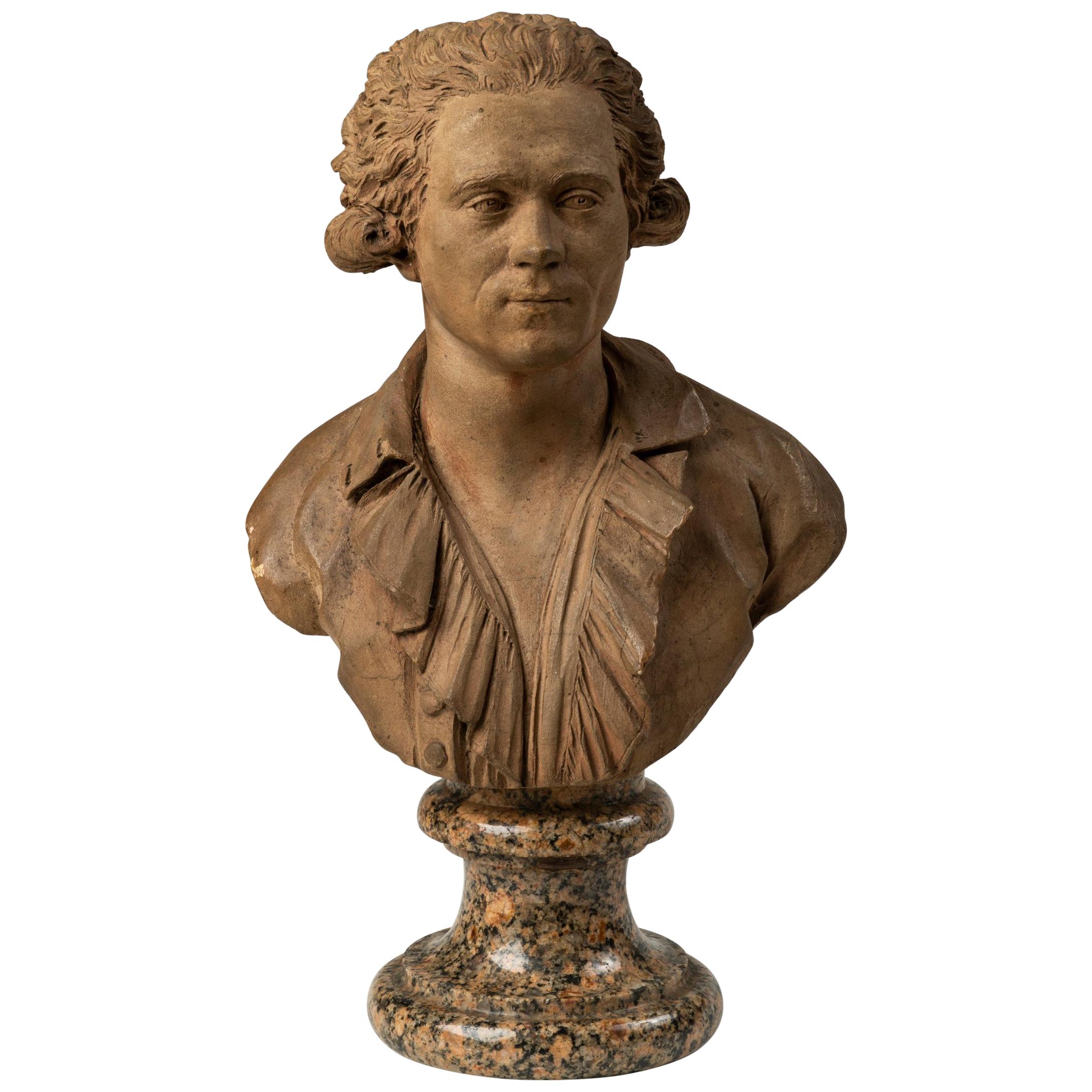 18th Century Terracotta Bust of a Man