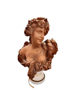 18th Century Terracotta Bust of Girl