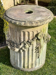 18th Century, Terracotta Column, Louis XVI Period