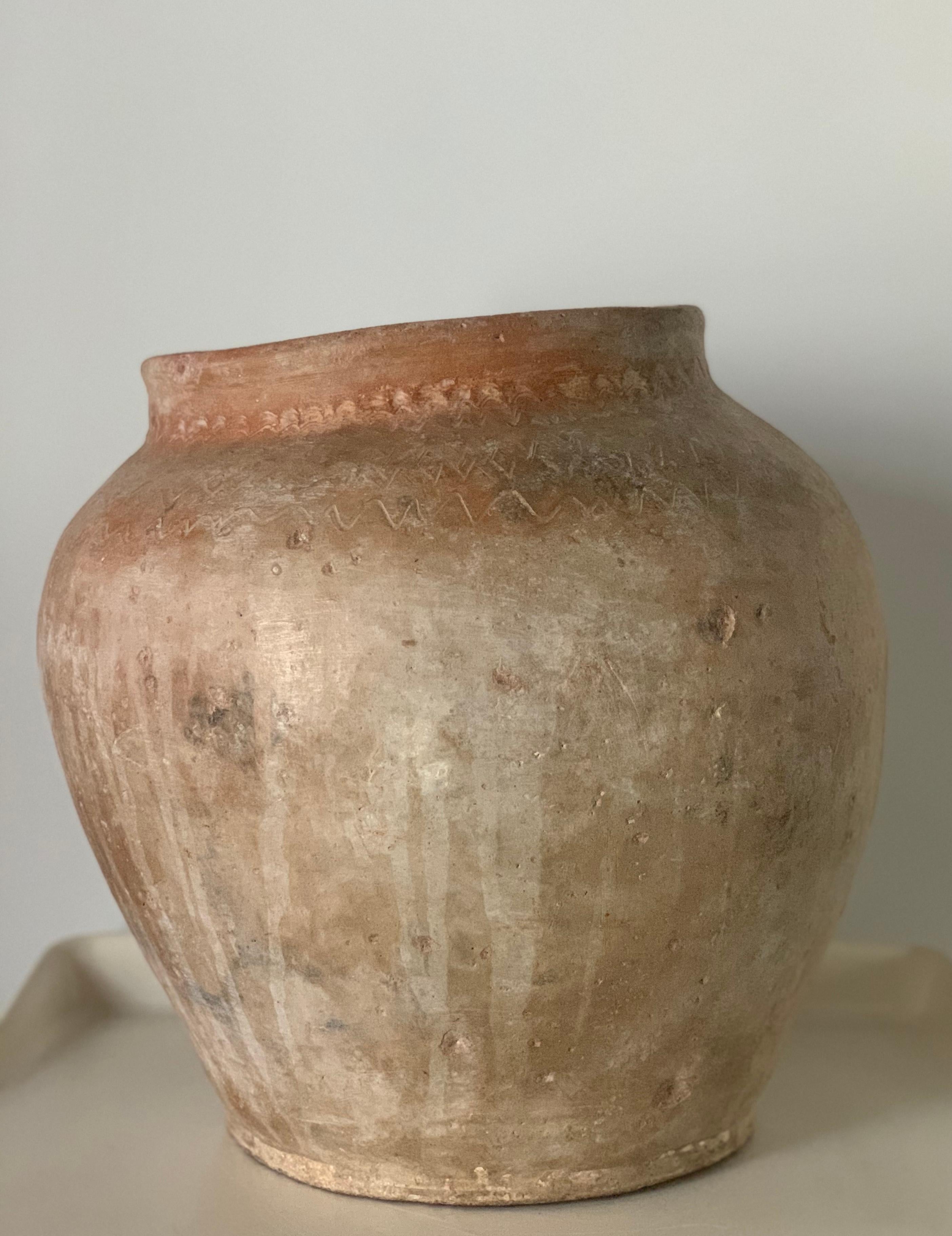 18th Century Terracotta Irregular Handmade Vase Vessel Planter, Spain 2