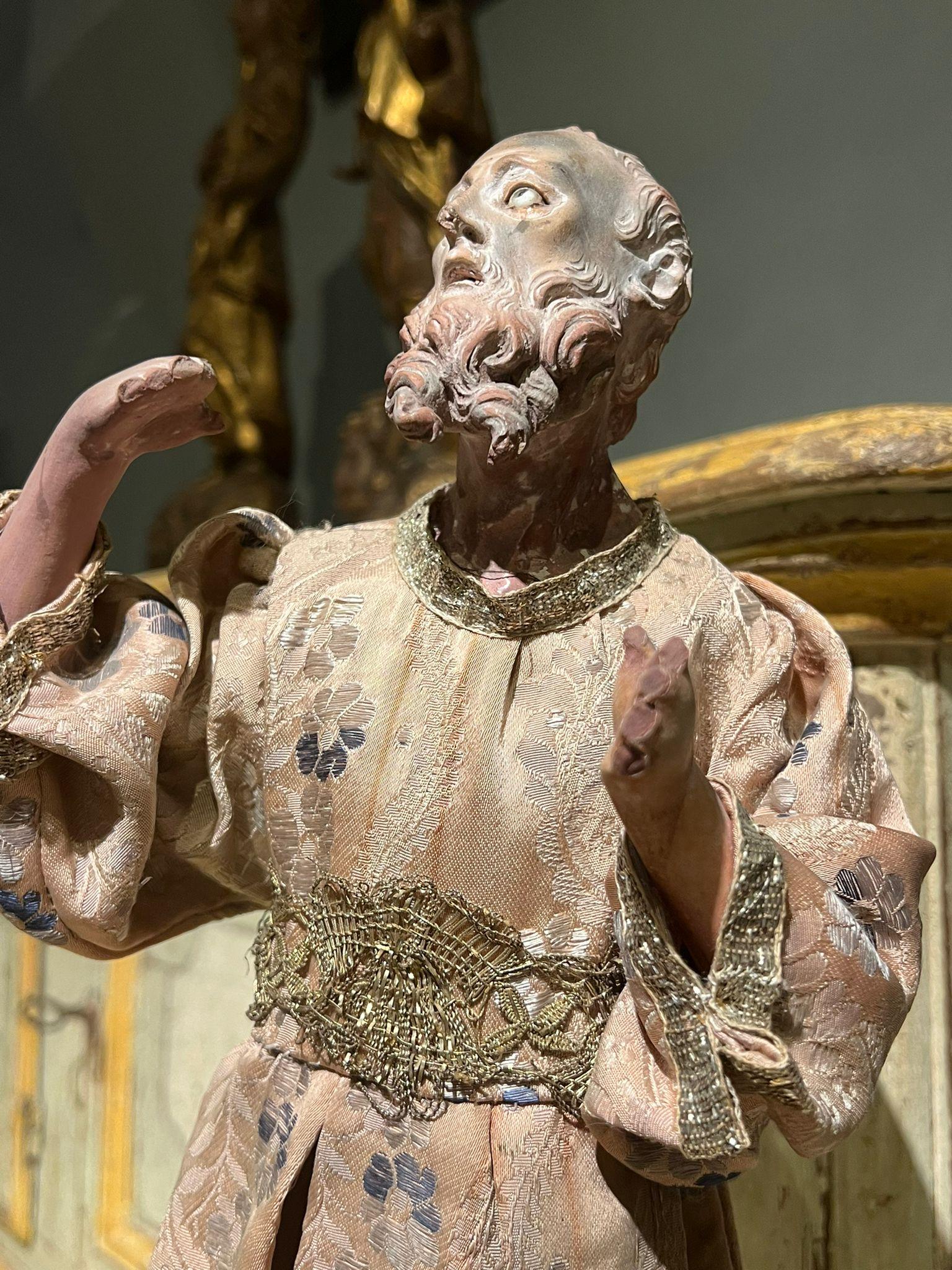 Terrakotta-Statue einer männlichen Figur aus dem 18. Jahrhundert im Zustand „Gut“ im Angebot in Firenze, IT