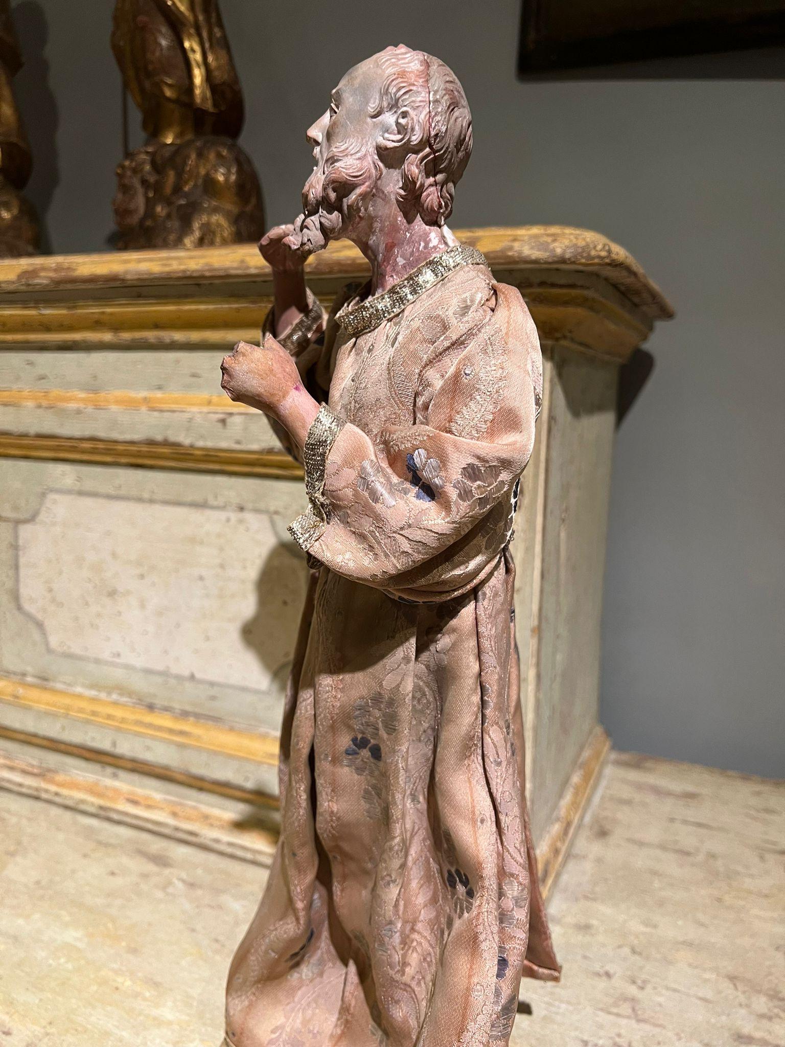18th Century Terracotta Statue of a Male Figure For Sale 1