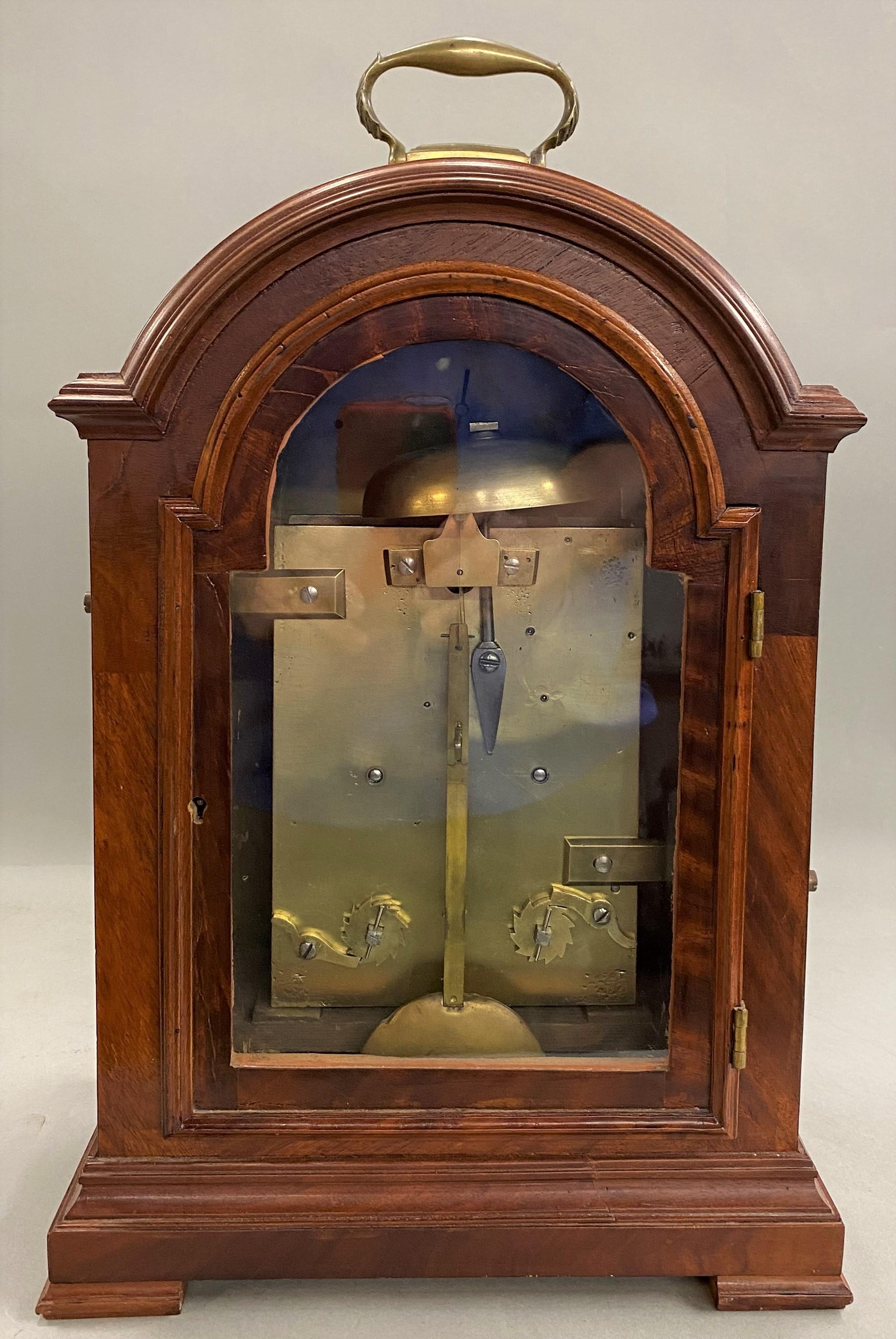triple fusee bracket clock