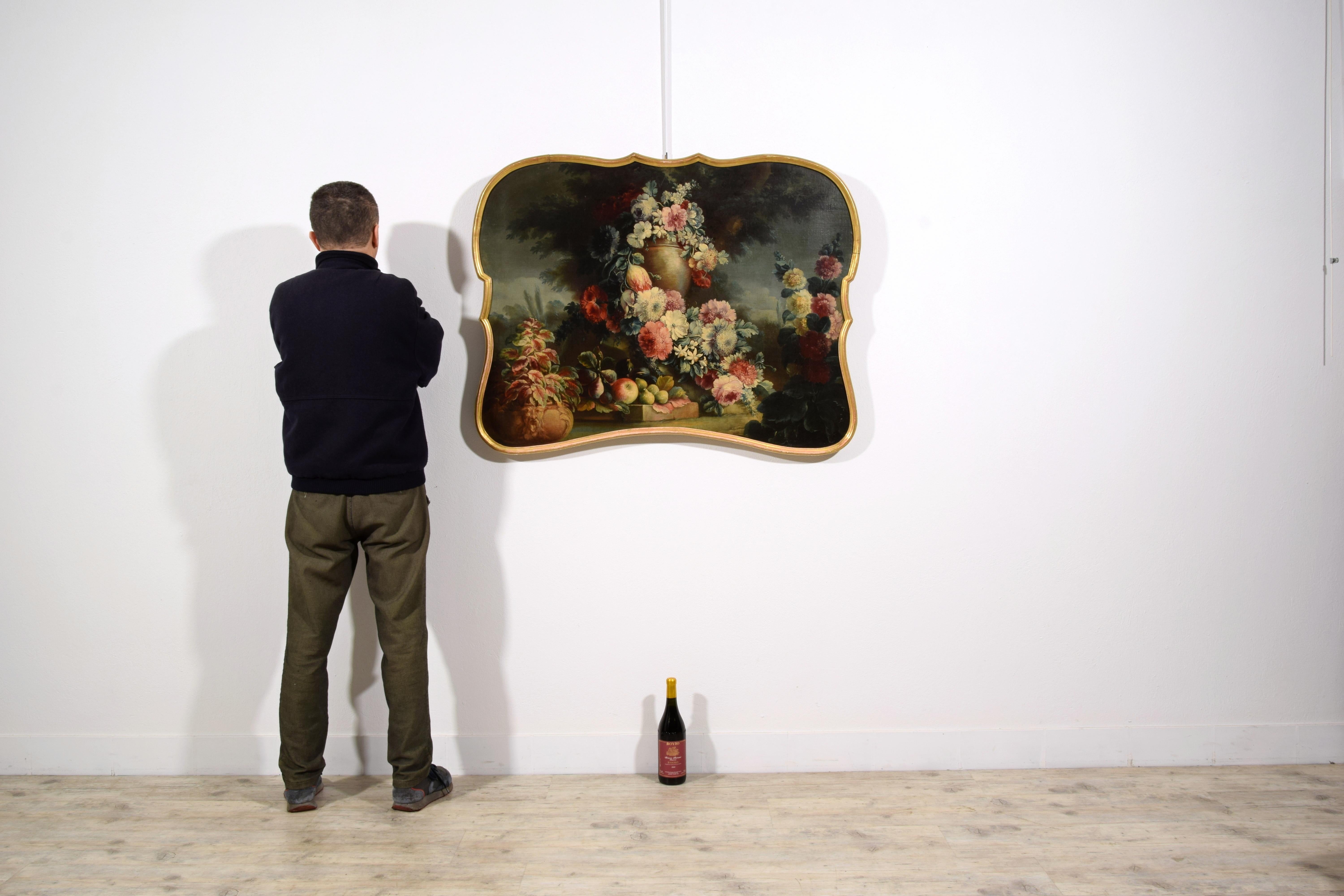 18e siècle, trois peintures italiennes représentant des natures mortes de M. A. Rapous en vente 4