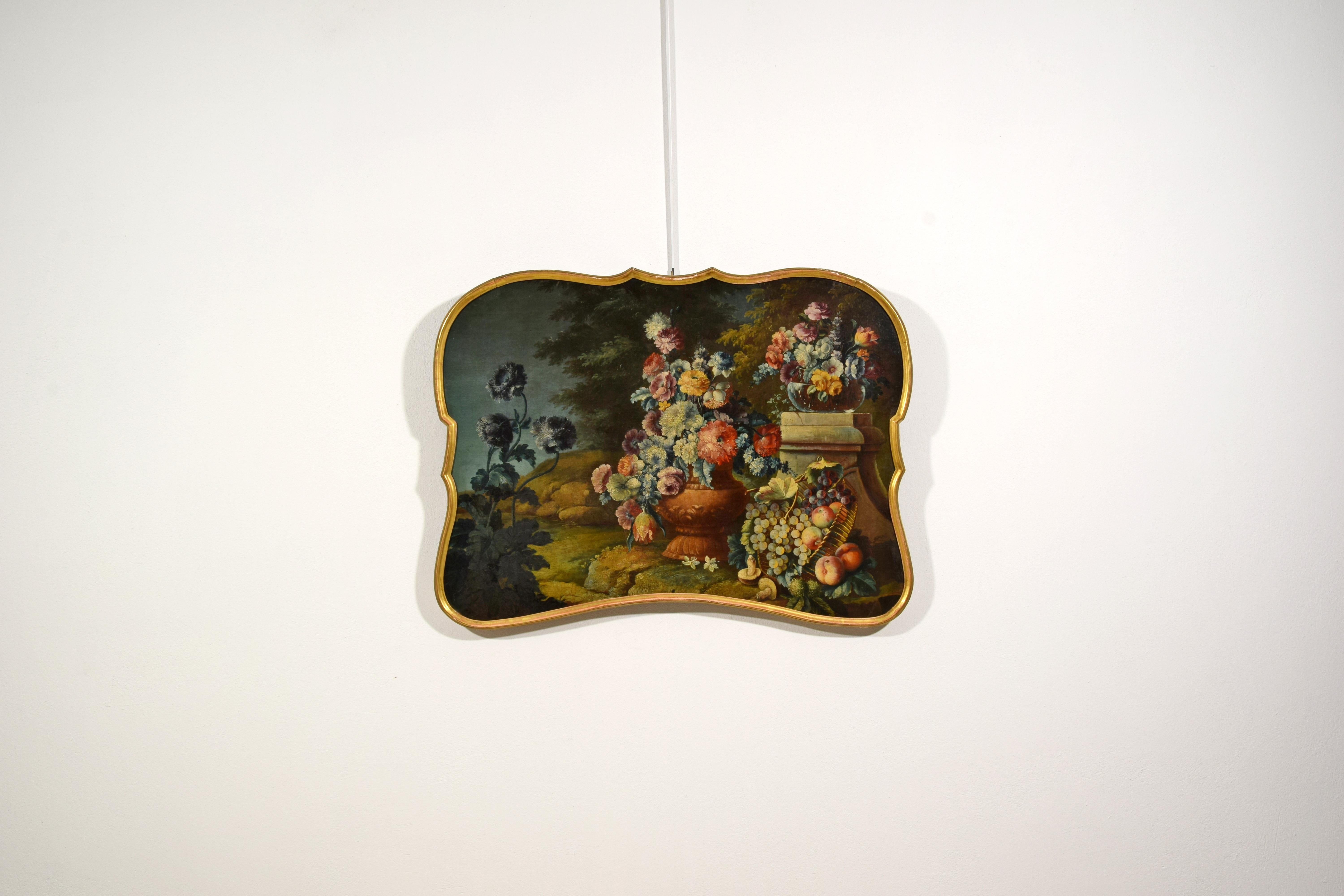 18e siècle, trois peintures italiennes représentant des natures mortes de M. A. Rapous en vente 8