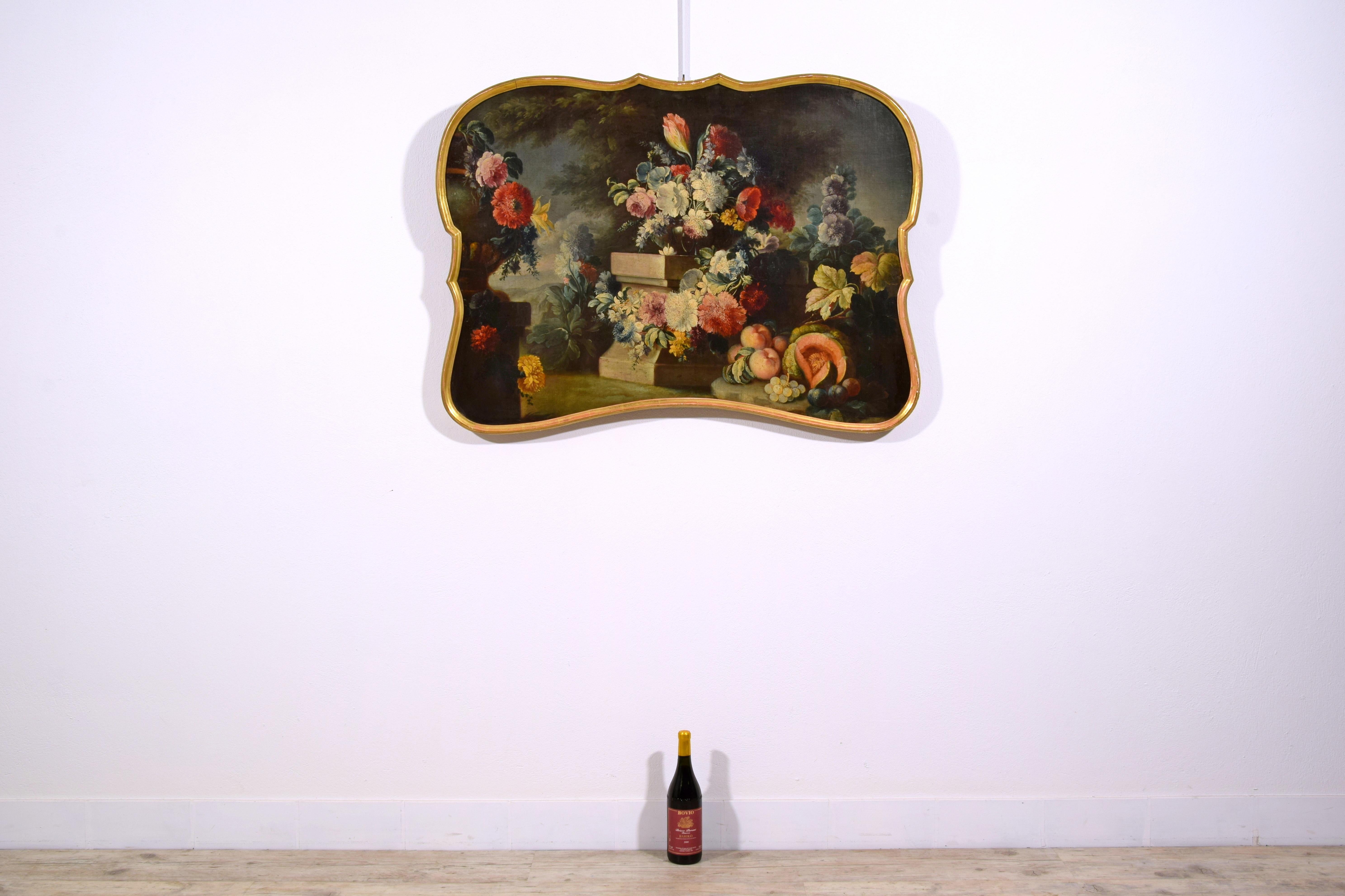 18e siècle, trois peintures italiennes représentant des natures mortes de M. A. Rapous en vente 9