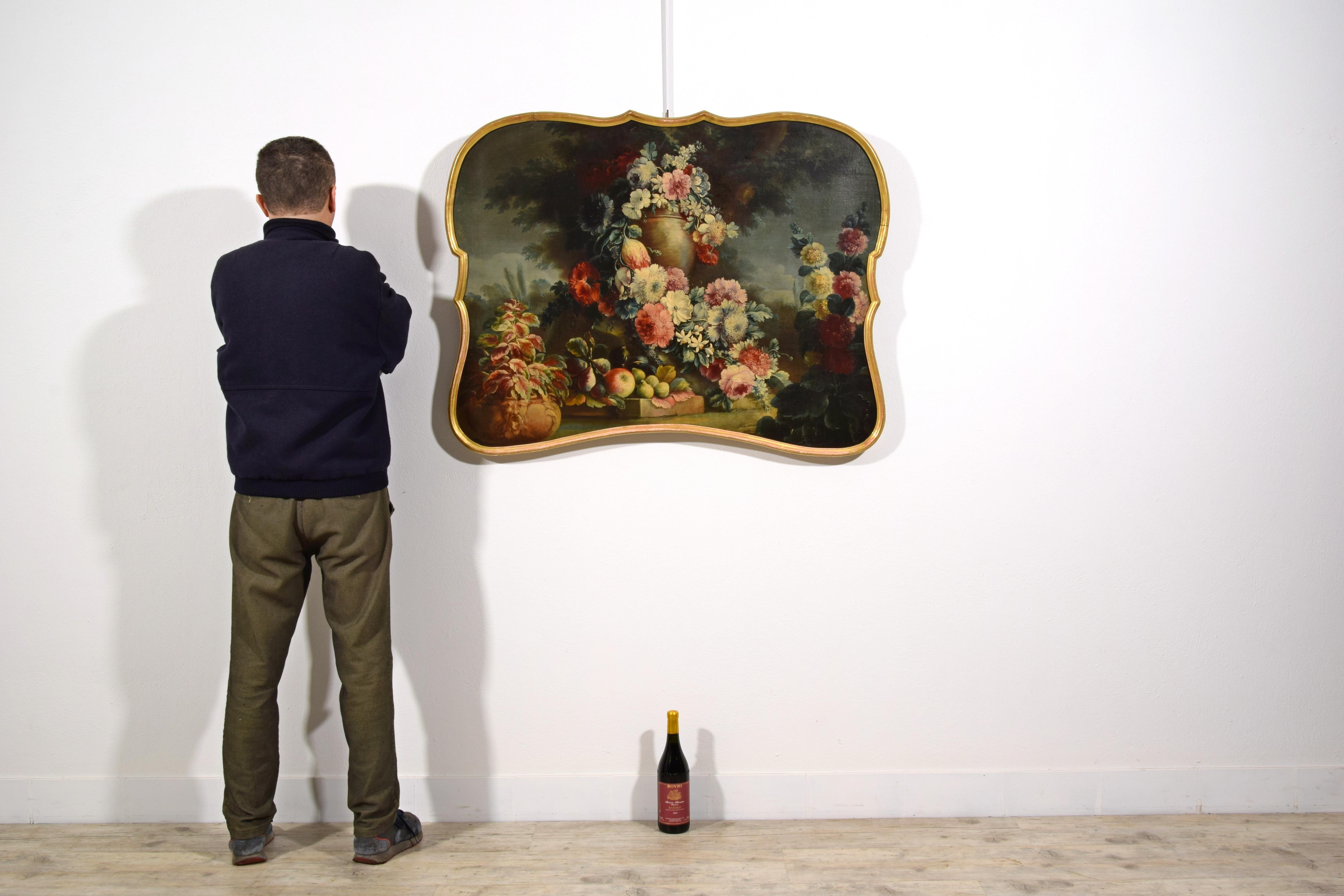 18e siècle, trois peintures italiennes représentant des natures mortes de M. A. Rapous en vente 13