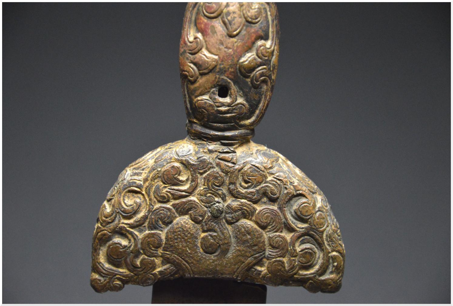 18th Century, Tibet, Important Kartika Handle, Bronze Formerly Gilded 3