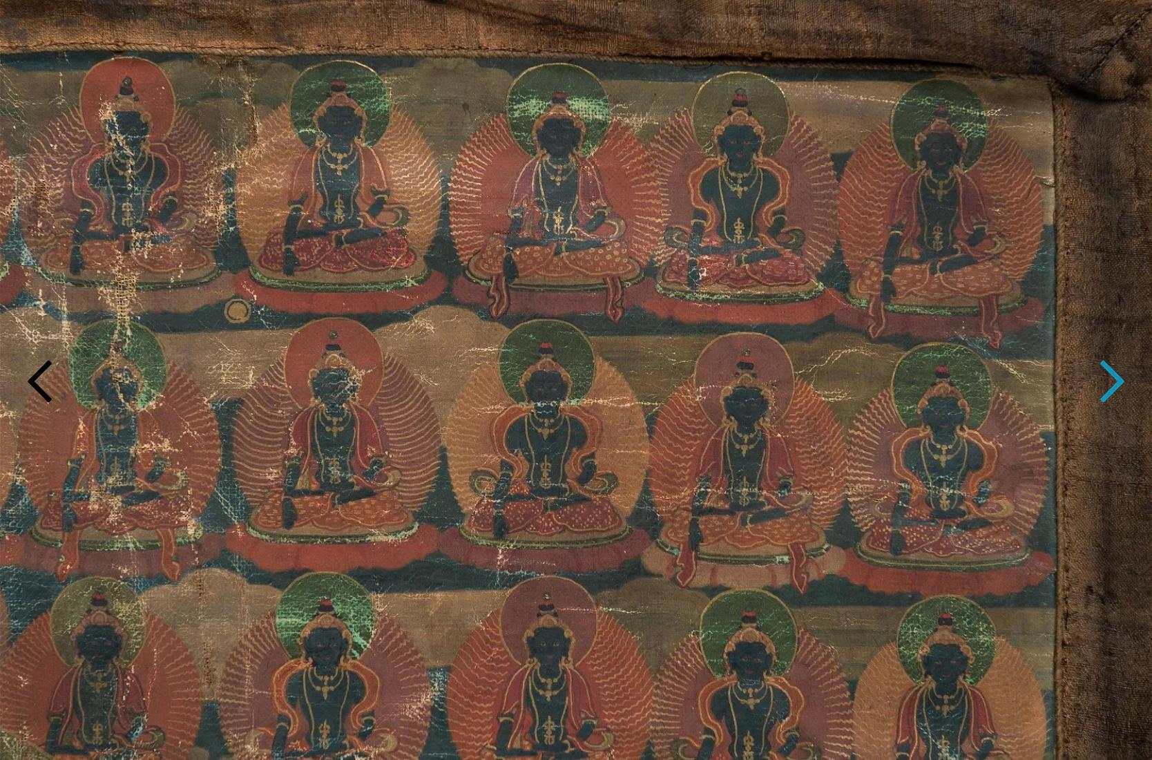 18th Century Tibetan Thangka Of Amitayus Buddha  For Sale 3