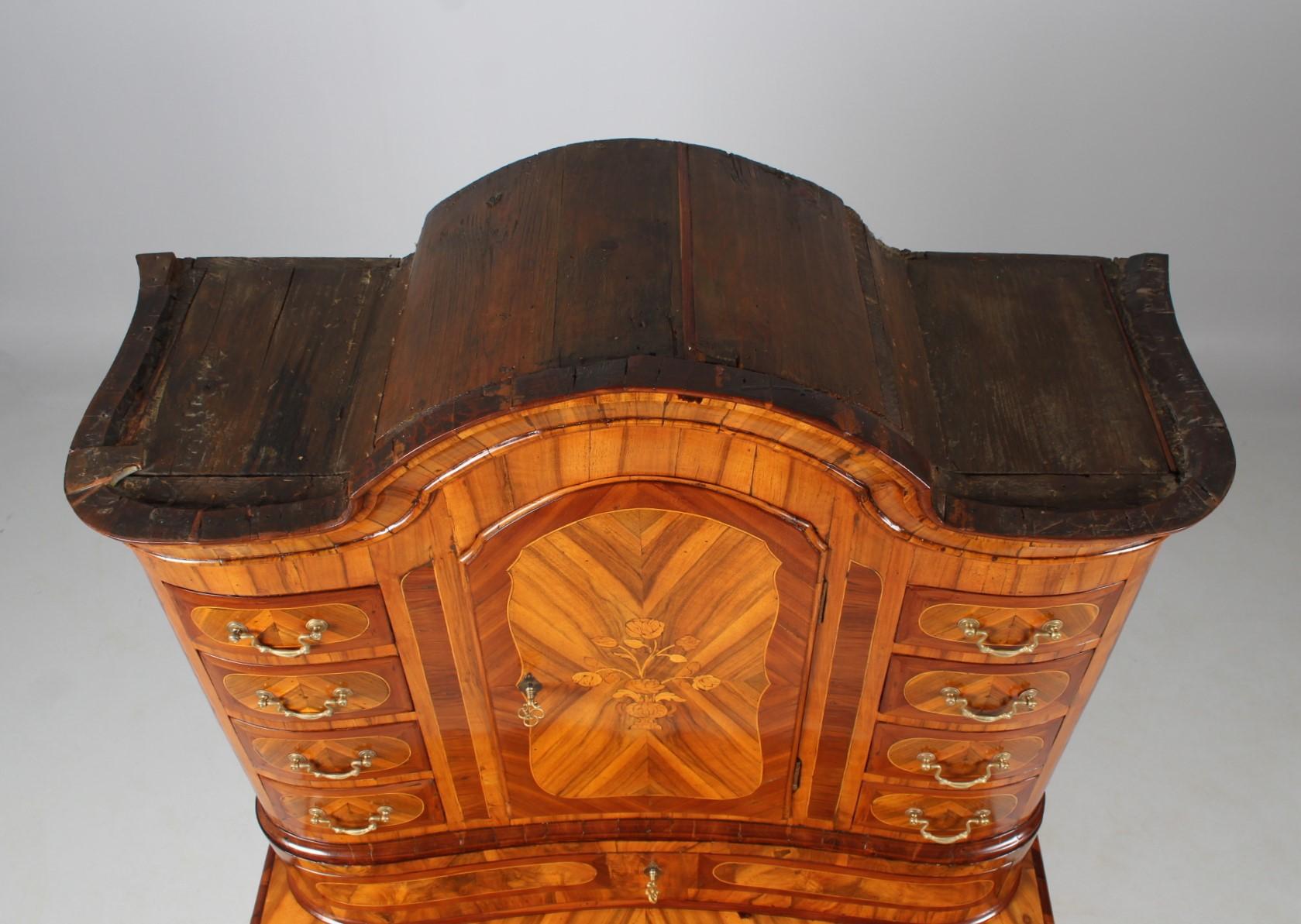 18th Century Transition Buffet, Chest, Walnut, Plumwood, Germany, circa 1770 For Sale 5