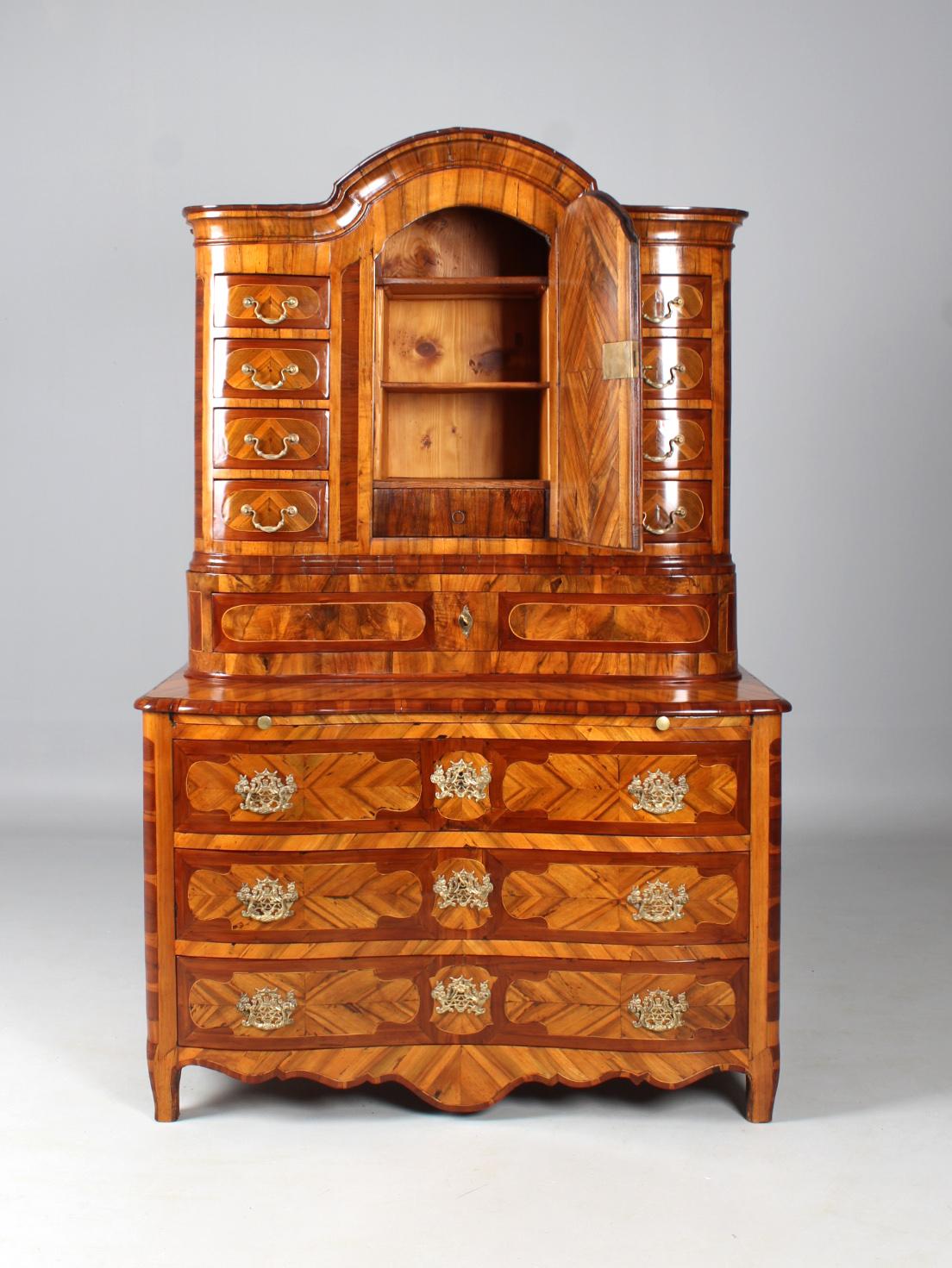18th Century Transition Buffet, Chest, Walnut, Plumwood, Germany, circa 1770 For Sale 6