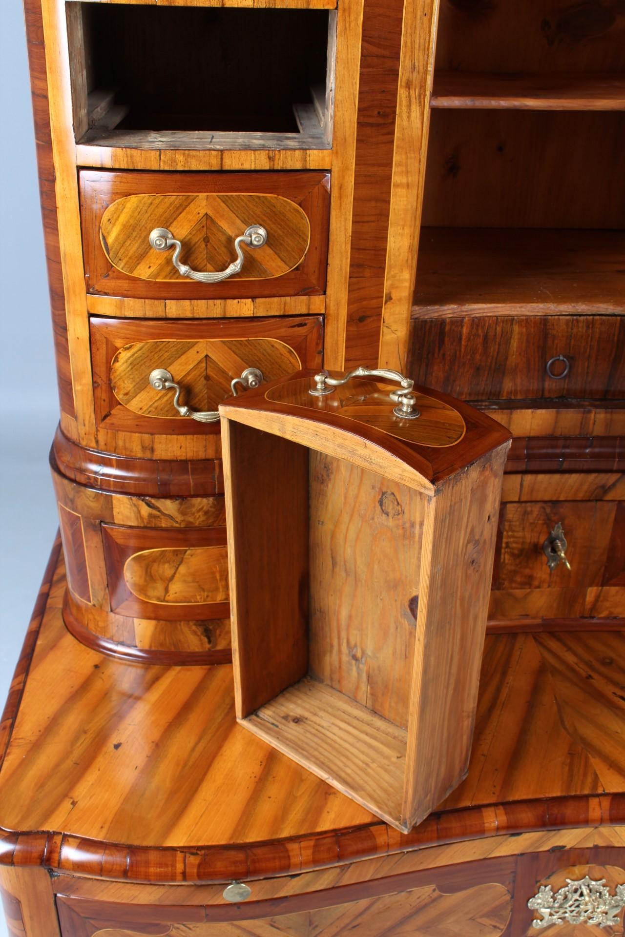 18th Century Transition Buffet, Chest, Walnut, Plumwood, Germany, circa 1770 For Sale 7