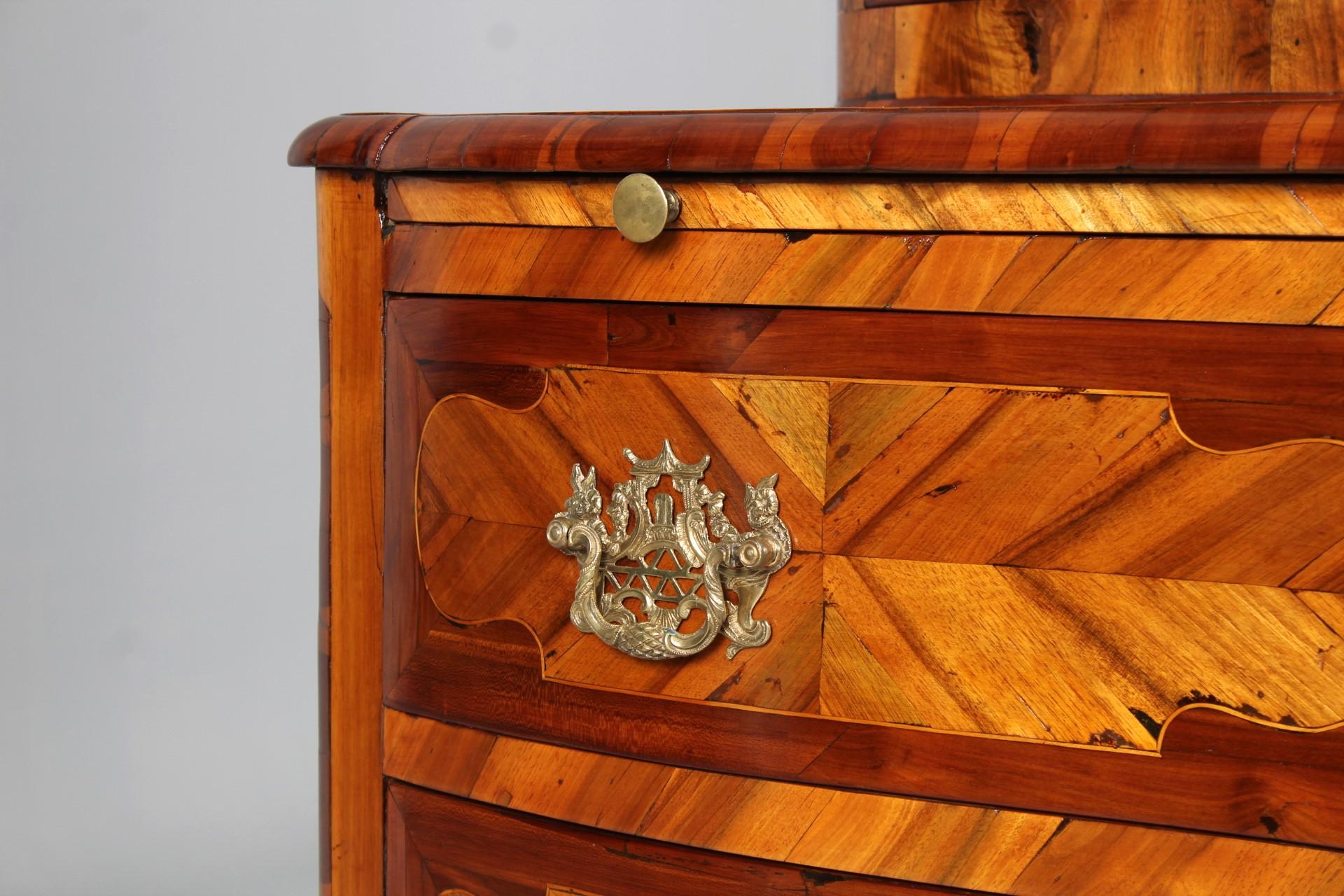 Maple 18th Century Transition Buffet, Chest, Walnut, Plumwood, Germany, circa 1770 For Sale