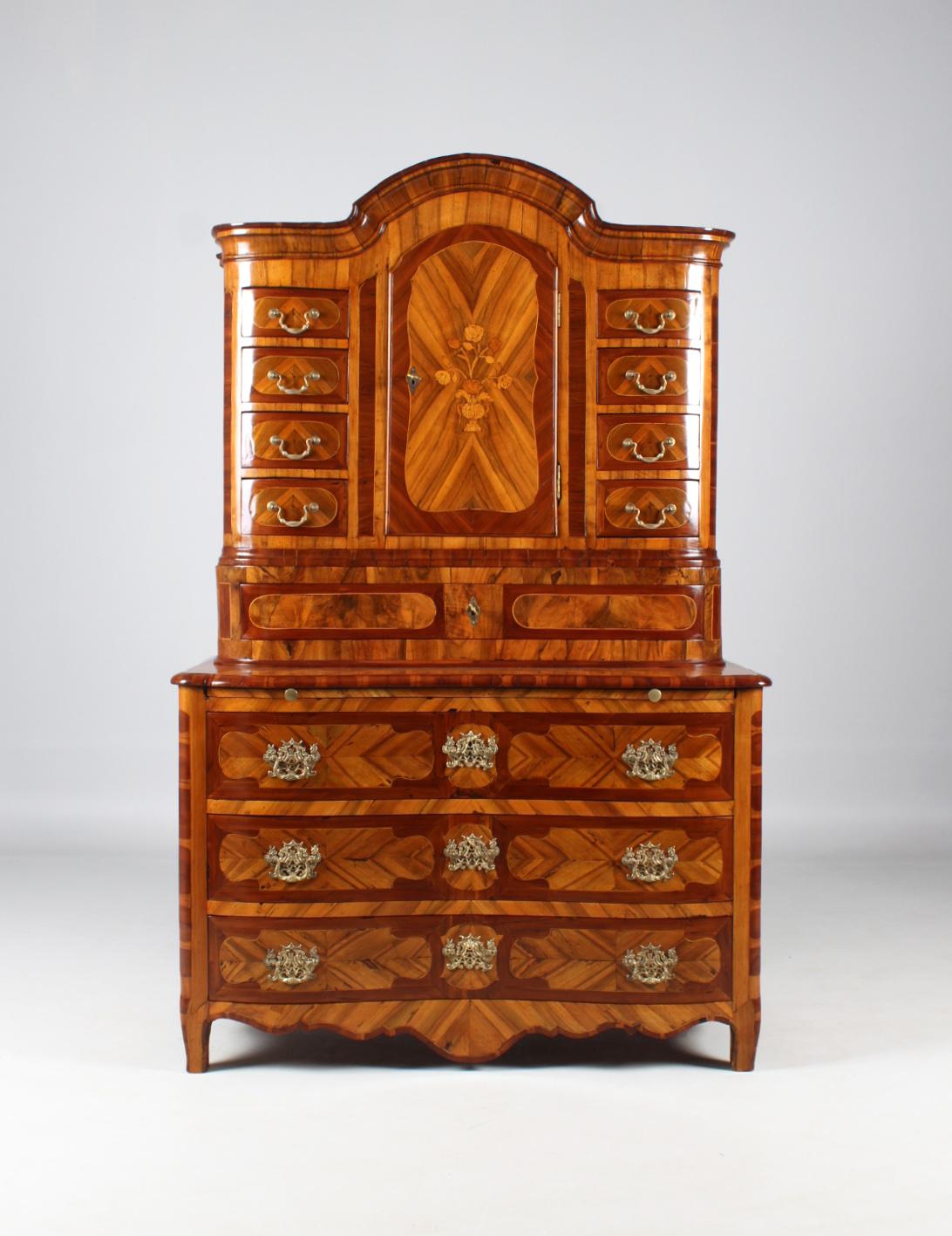 18th Century Transition Buffet, Chest, Walnut, Plumwood, Germany, circa 1770 For Sale 3