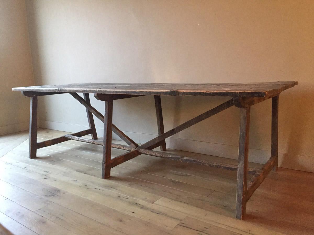 French 18th Century Trastle Table