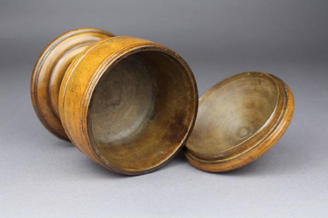 British 18th Century Treen Posset Cup and Cover