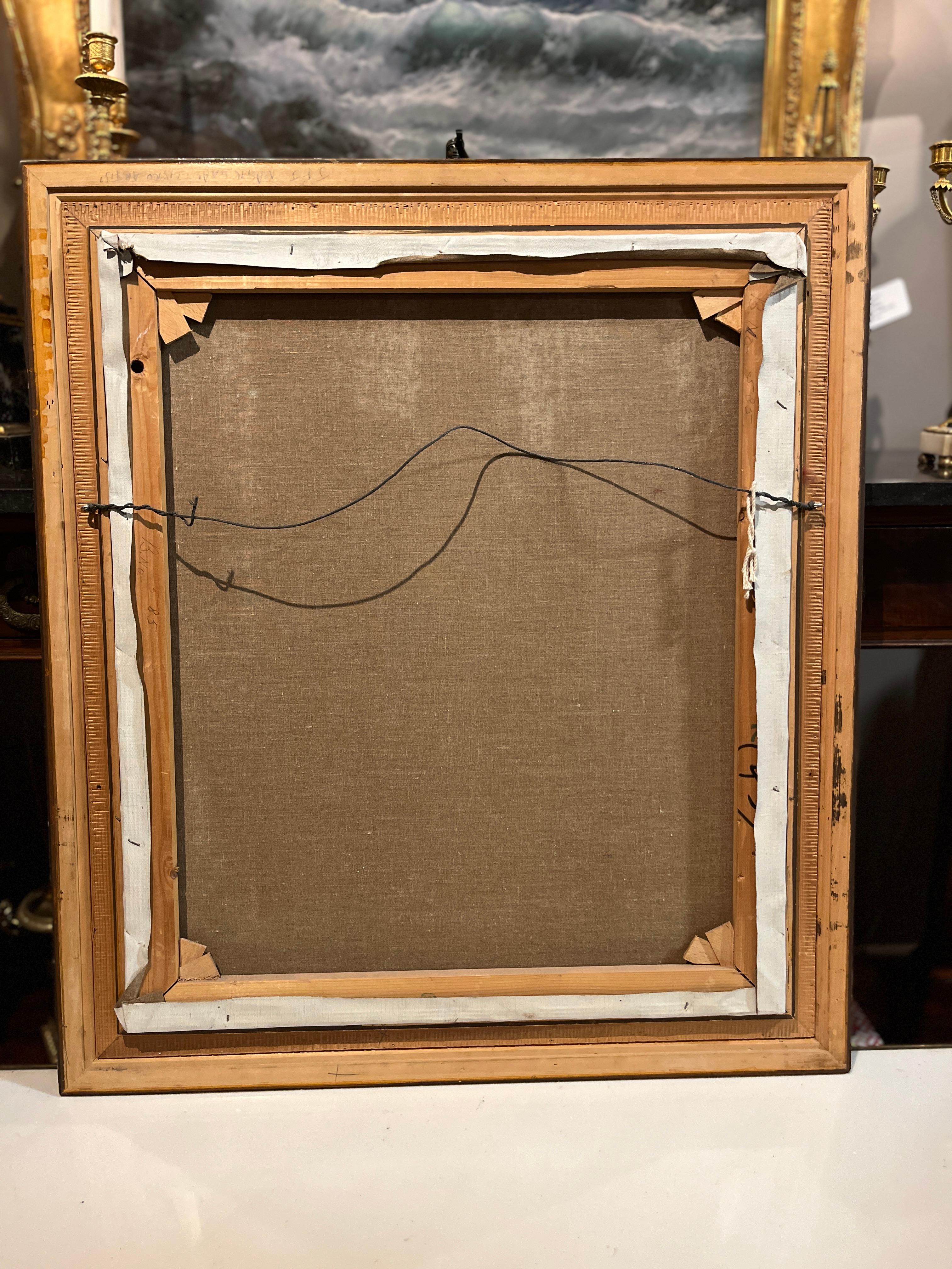 Óleo Trompe L'Oeil del siglo XVIII, 
