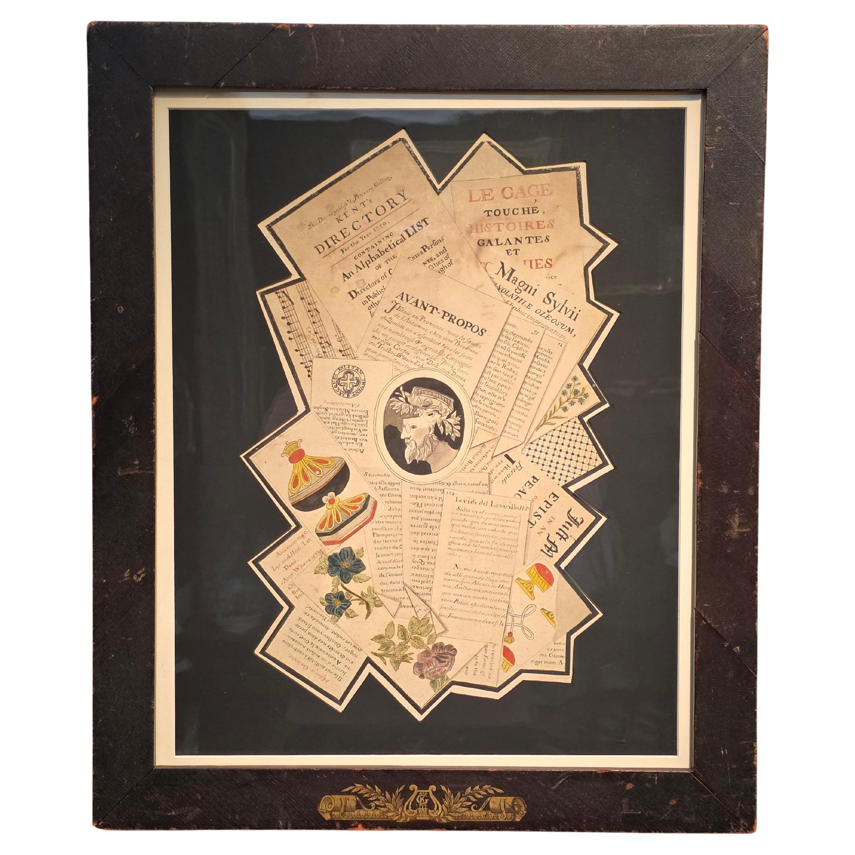 18th Century Trompe L'oeil Watercolor