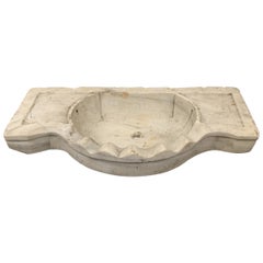 Antique 18th Century Turkish Hammam Marble Sink