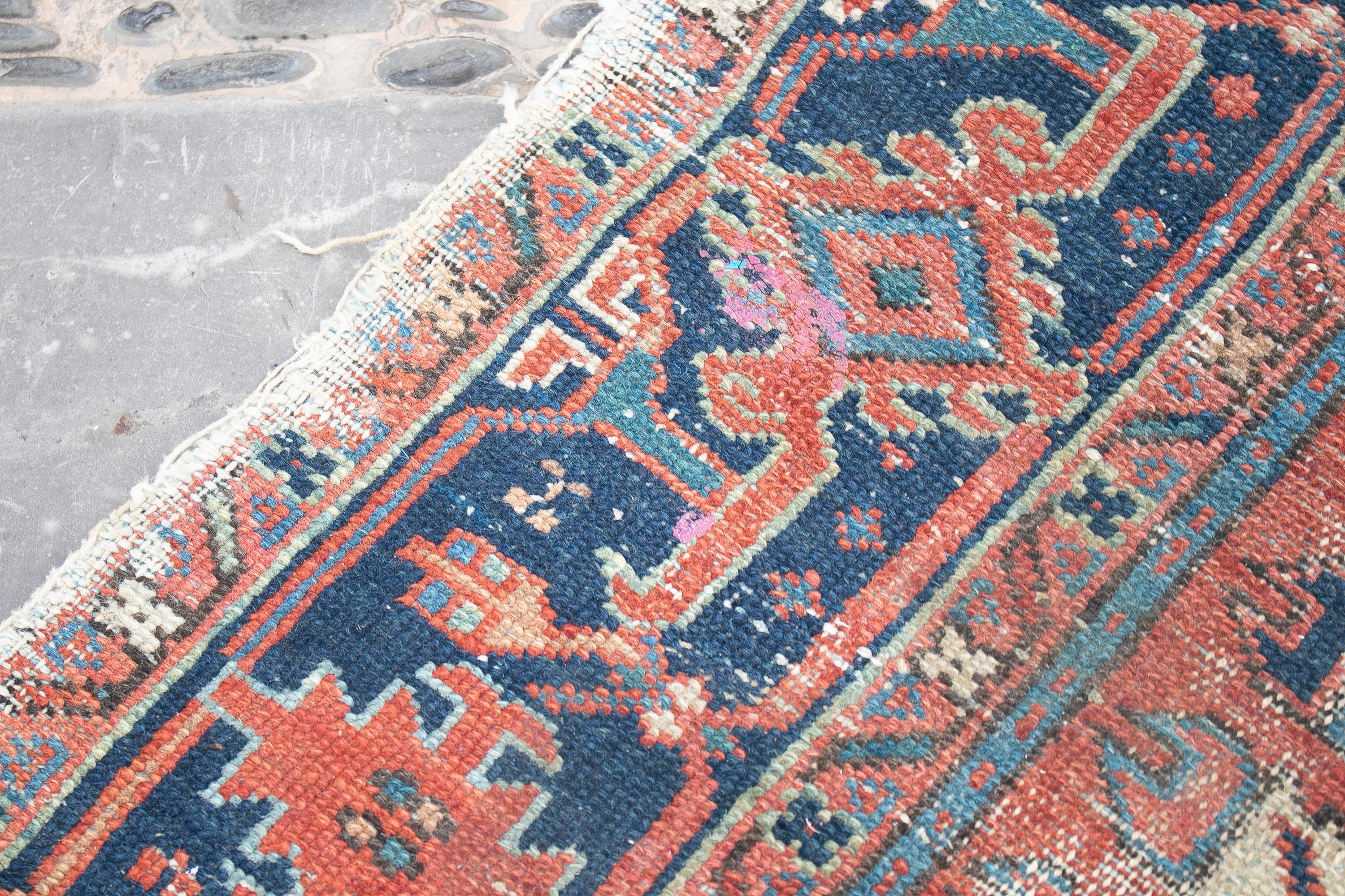 18th Century Turkish Kilim Wool Carpet Rug For Sale 9