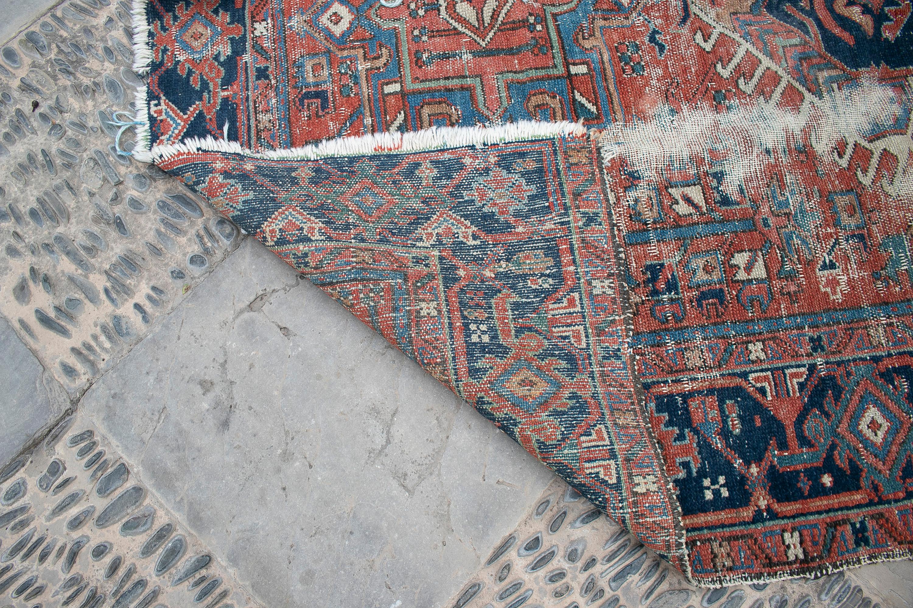18th Century Turkish Kilim Wool Carpet Rug For Sale 12