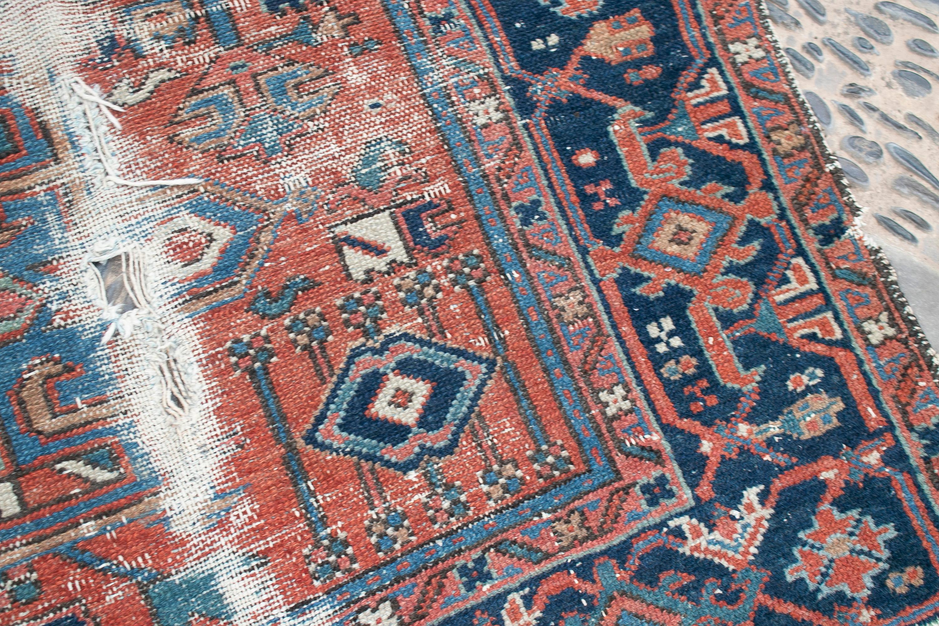 18th Century Turkish Kilim Wool Carpet Rug For Sale 4