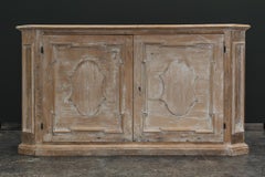 18th Century Tuscan Painted Wood Buffet with Original Iron Hardware