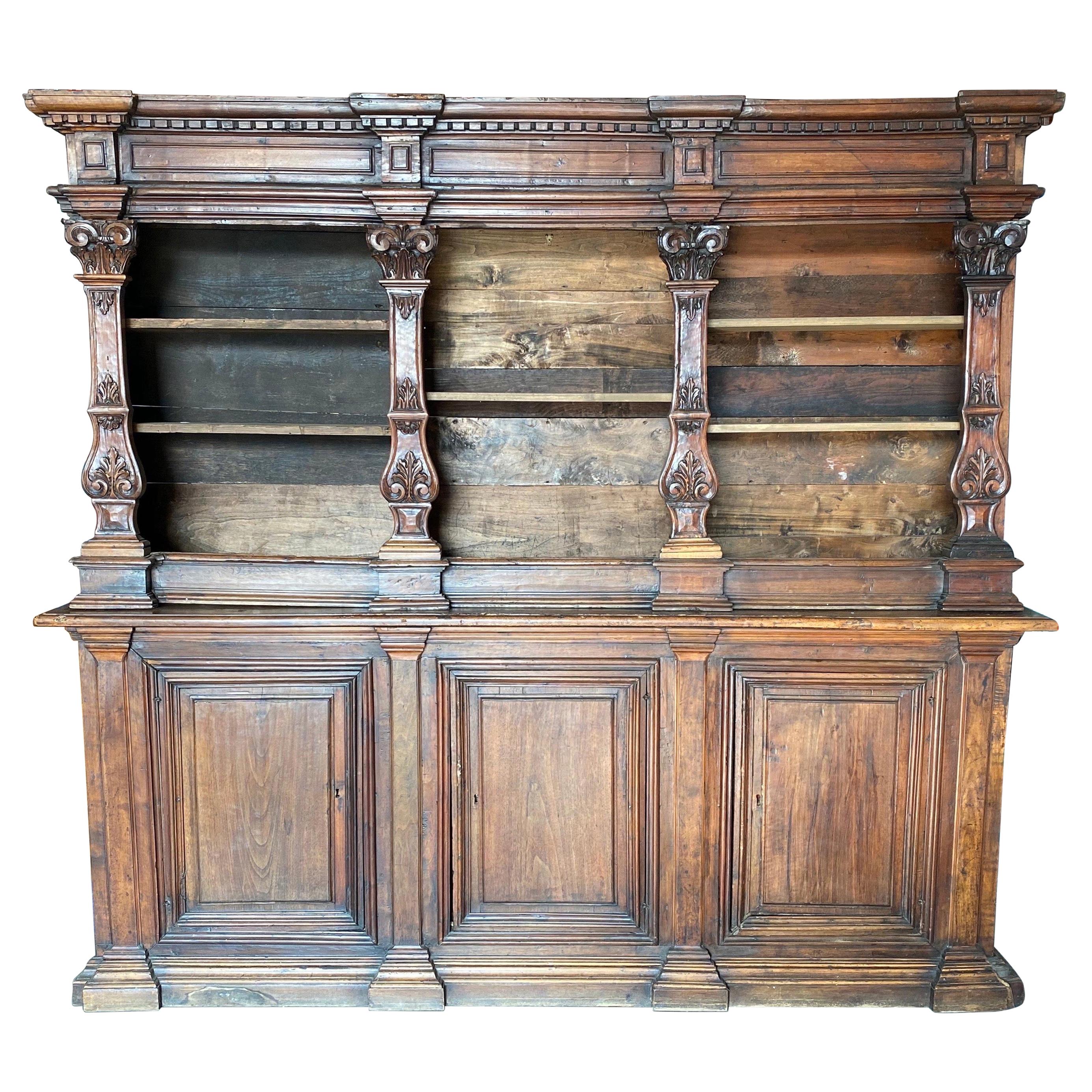 18th Century Tuscan Walnut Bookcase
