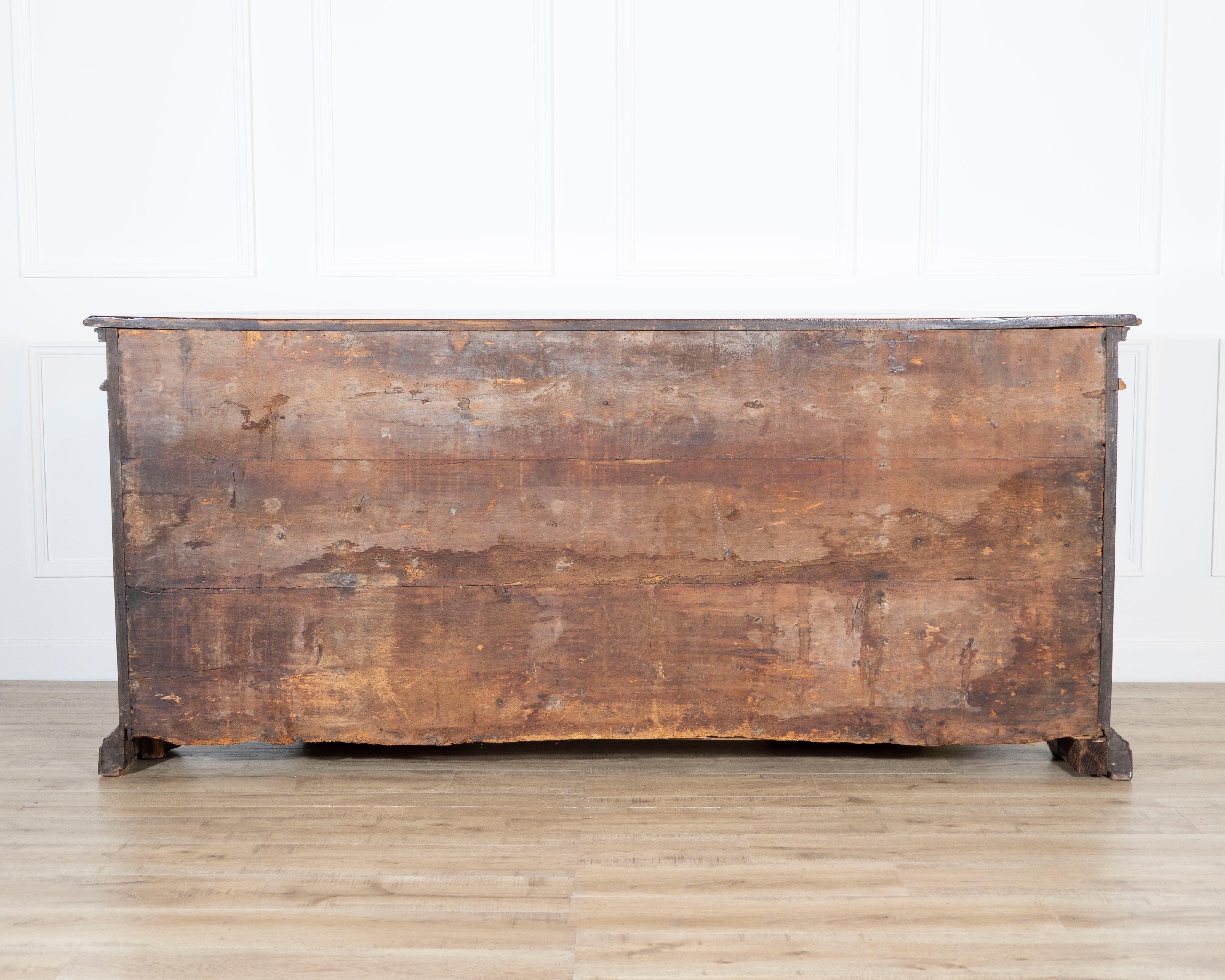 18th Century Tuscan Walnut Cornered Sideboard For Sale 2