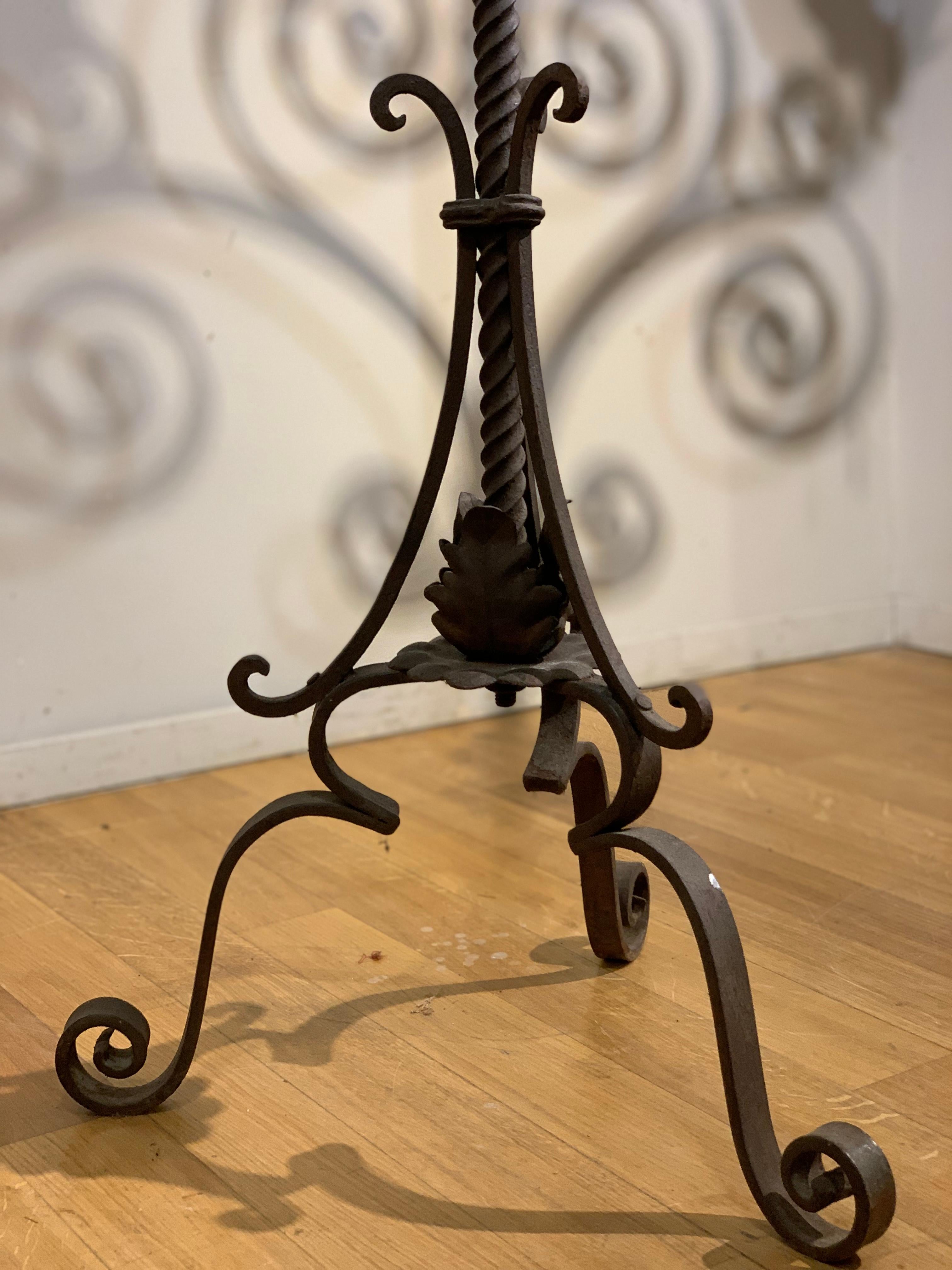 Early 18th Century 18th century  tuscany iron candelabras