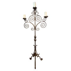 18th century  tuscany iron candelabras