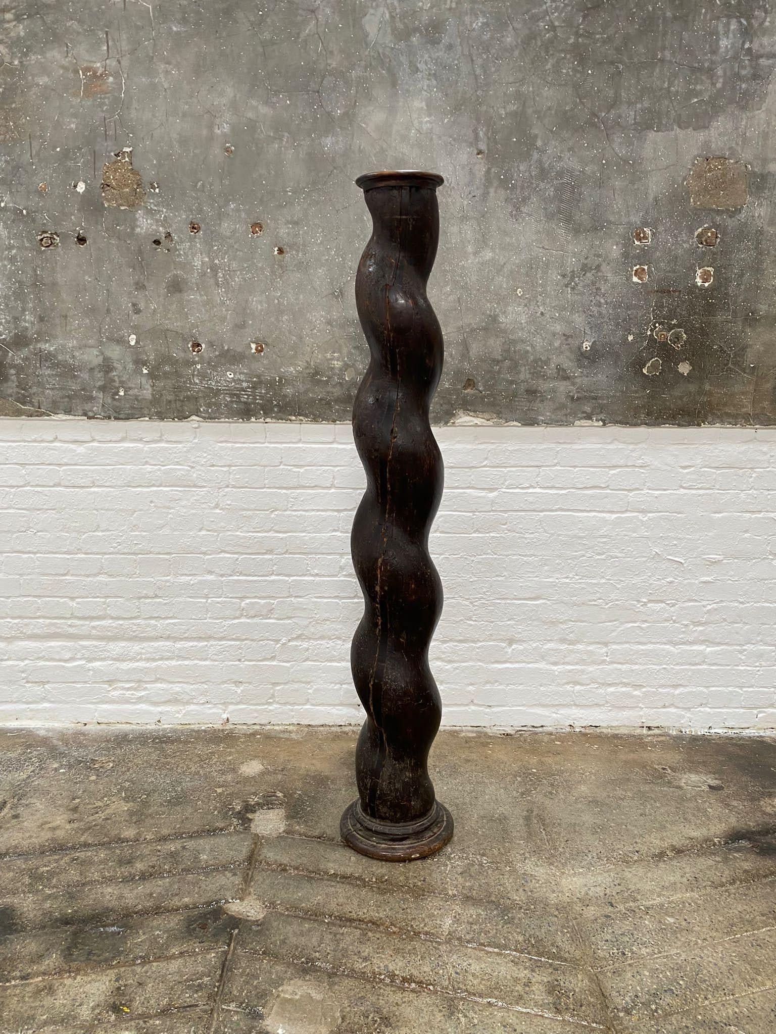 18th Century Twisted Column Plinth Pedestal Torchere For Sale 1