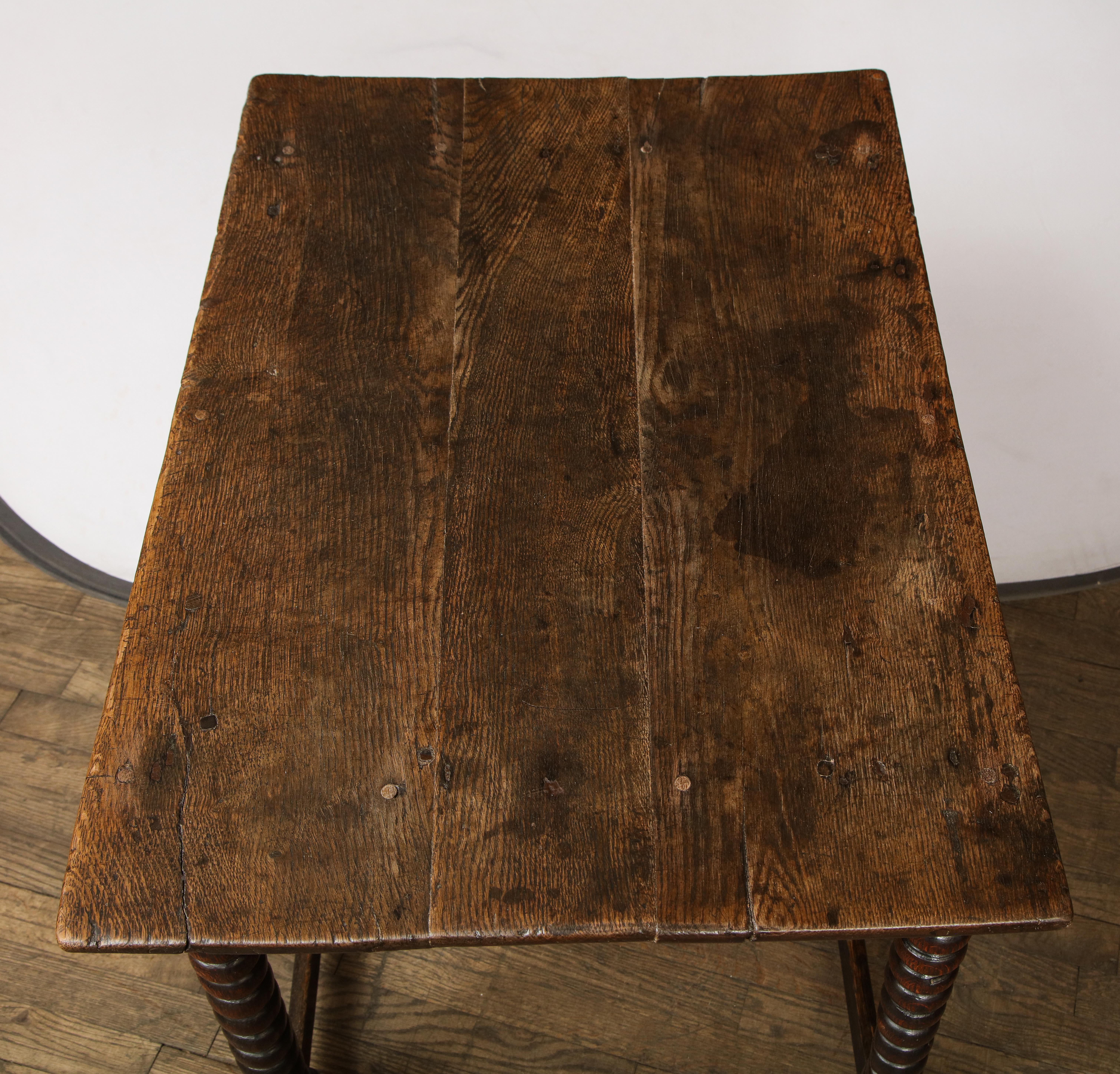Wood 18th Century Twisted Leg Table