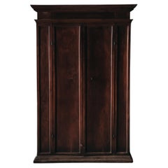 18th Century Two Door Walnut Cabinet from Italy