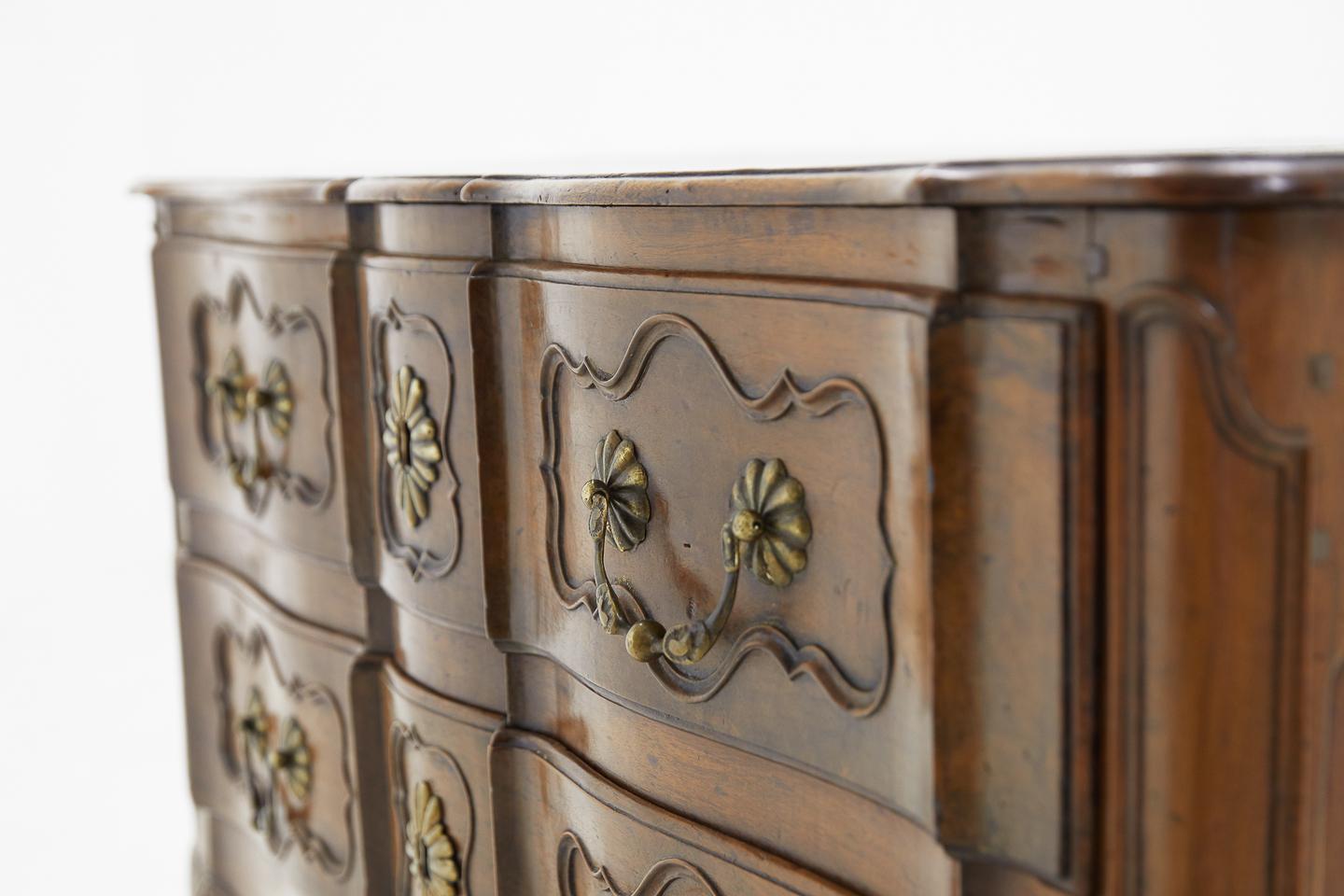 Nice proportion, French 18th century walnut commode.