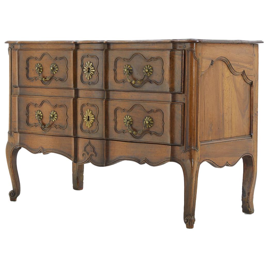 18th Century Two-Drawer Walnut Commode