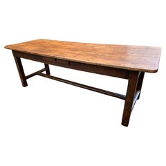 18th Century Two Plank Elm Farmhouse Table 