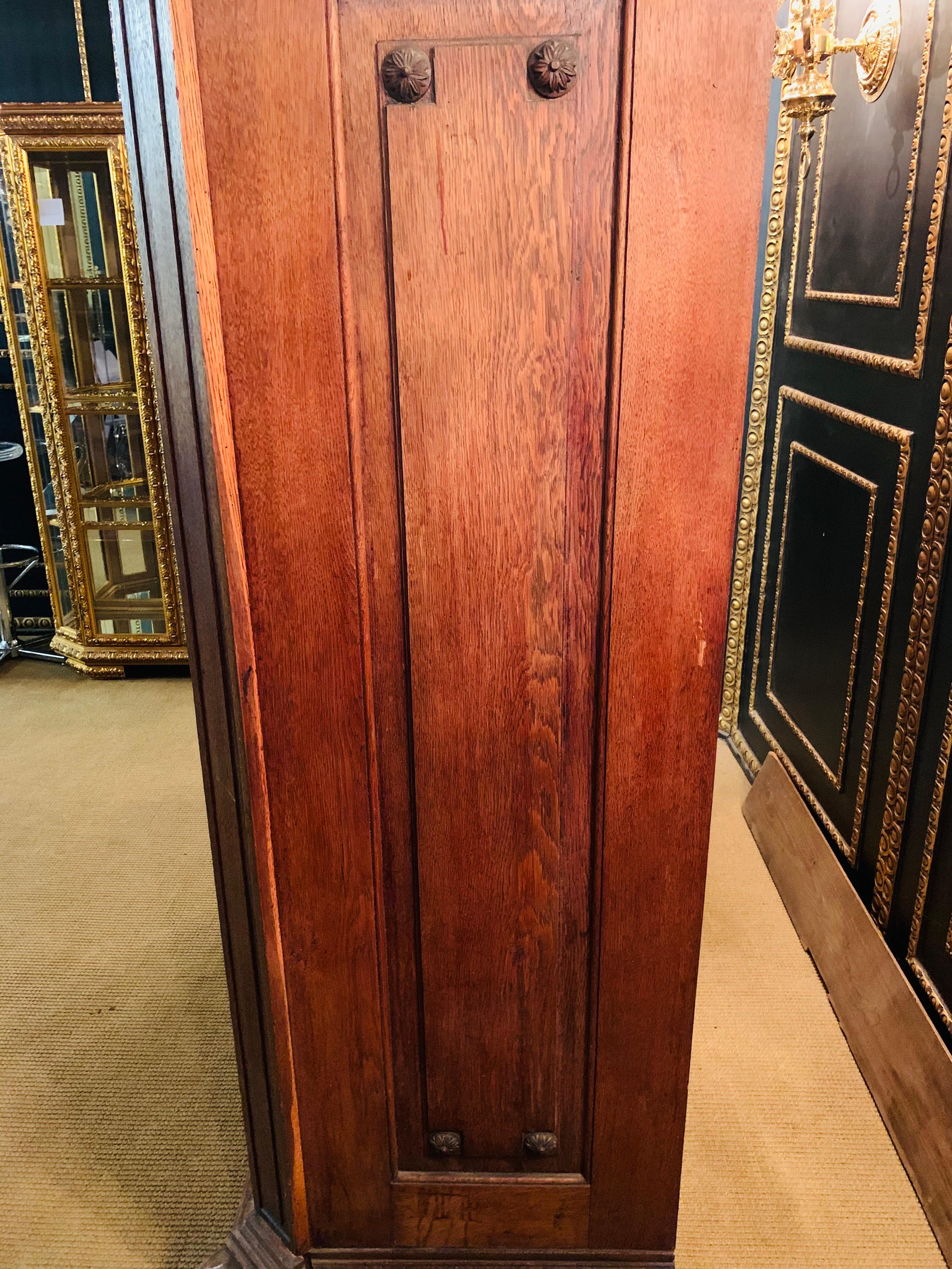 18th Century Unique Louis Seize Classicism Hallway Cupboard circa 1790 Oak For Sale 2