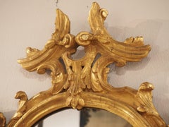 18th Century Venetian Giltwood Mirrored Two-Arm Wall Sconce