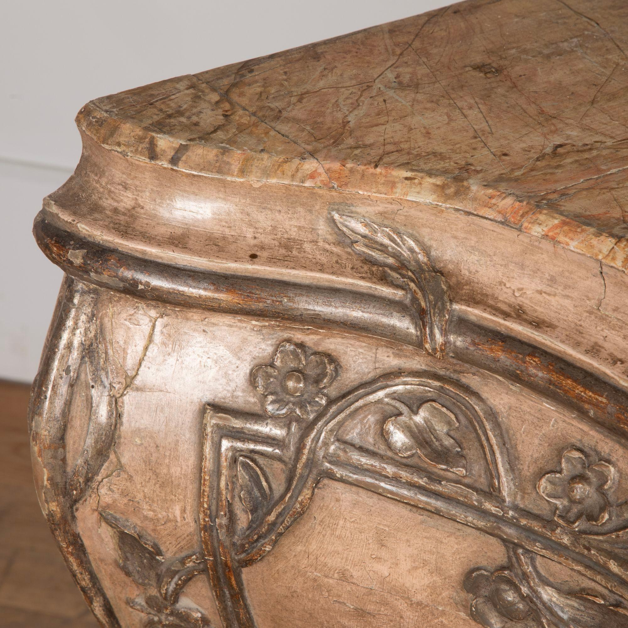 18th Century and Earlier 18th Century Venetian Louis XV Period Bombe Commode