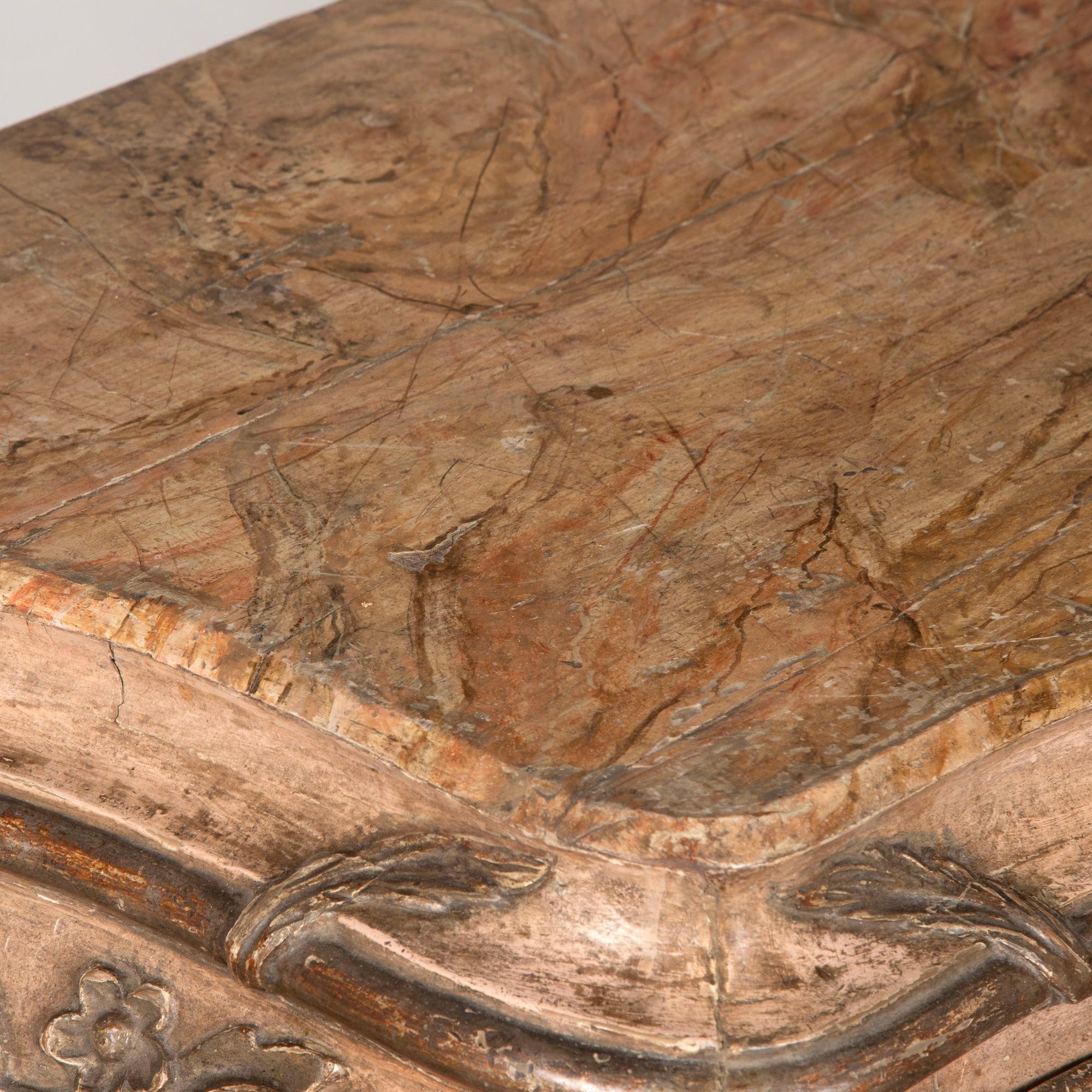 Wood 18th Century Venetian Louis XV Period Bombe Commode
