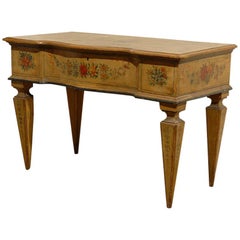 18th Century Venetian Painted Lift Top Dressing Table