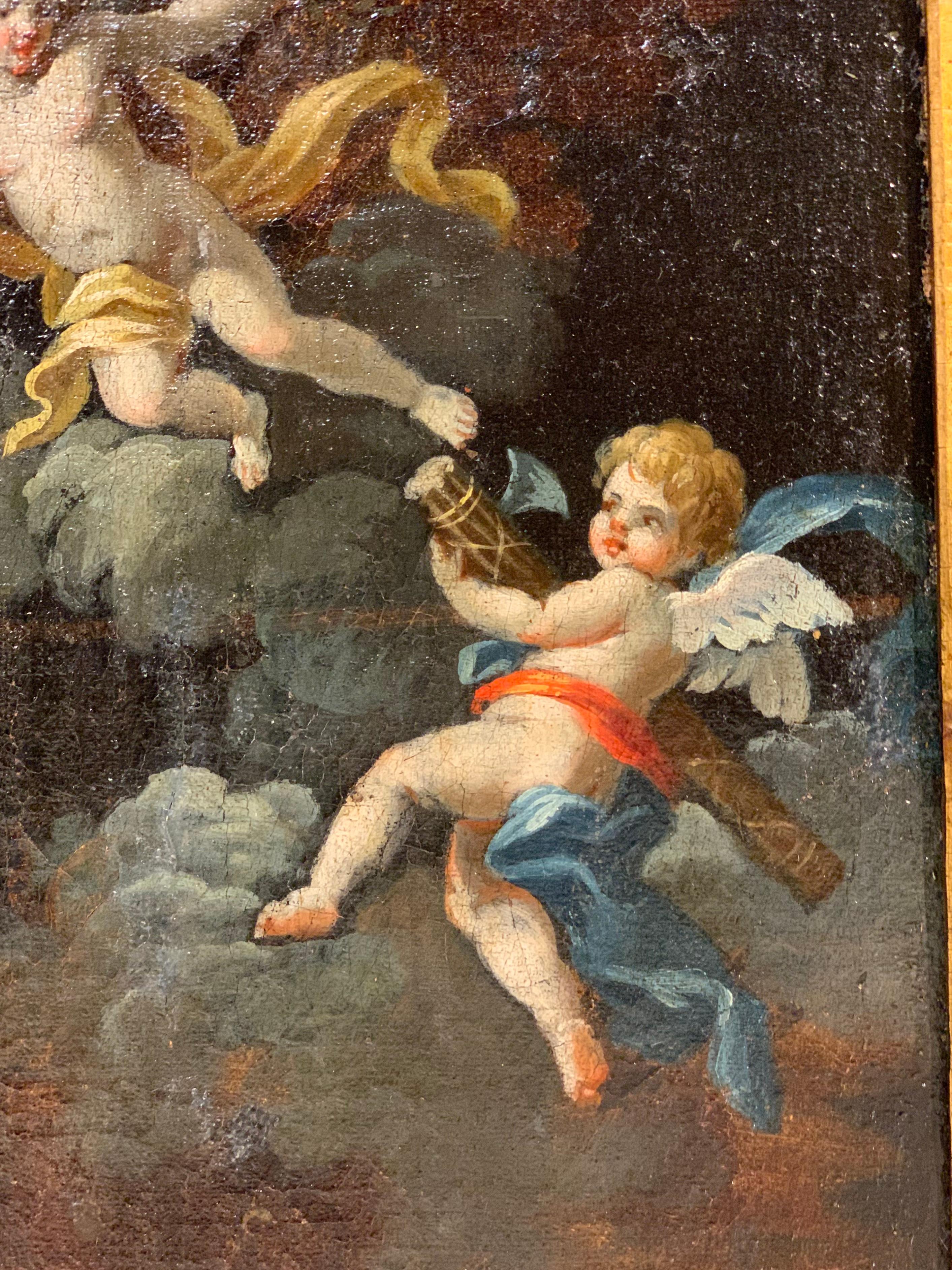 Painted 18th Century Venetian Painting 