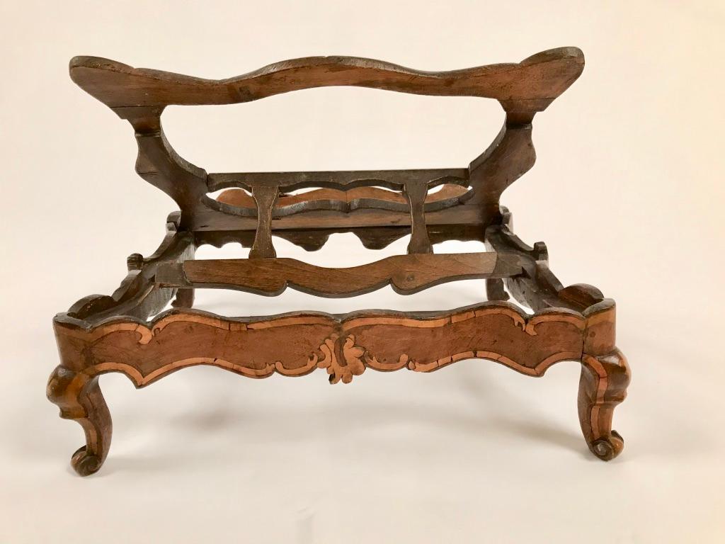 Walnut 18th Century Venetian Rococo Book Stand