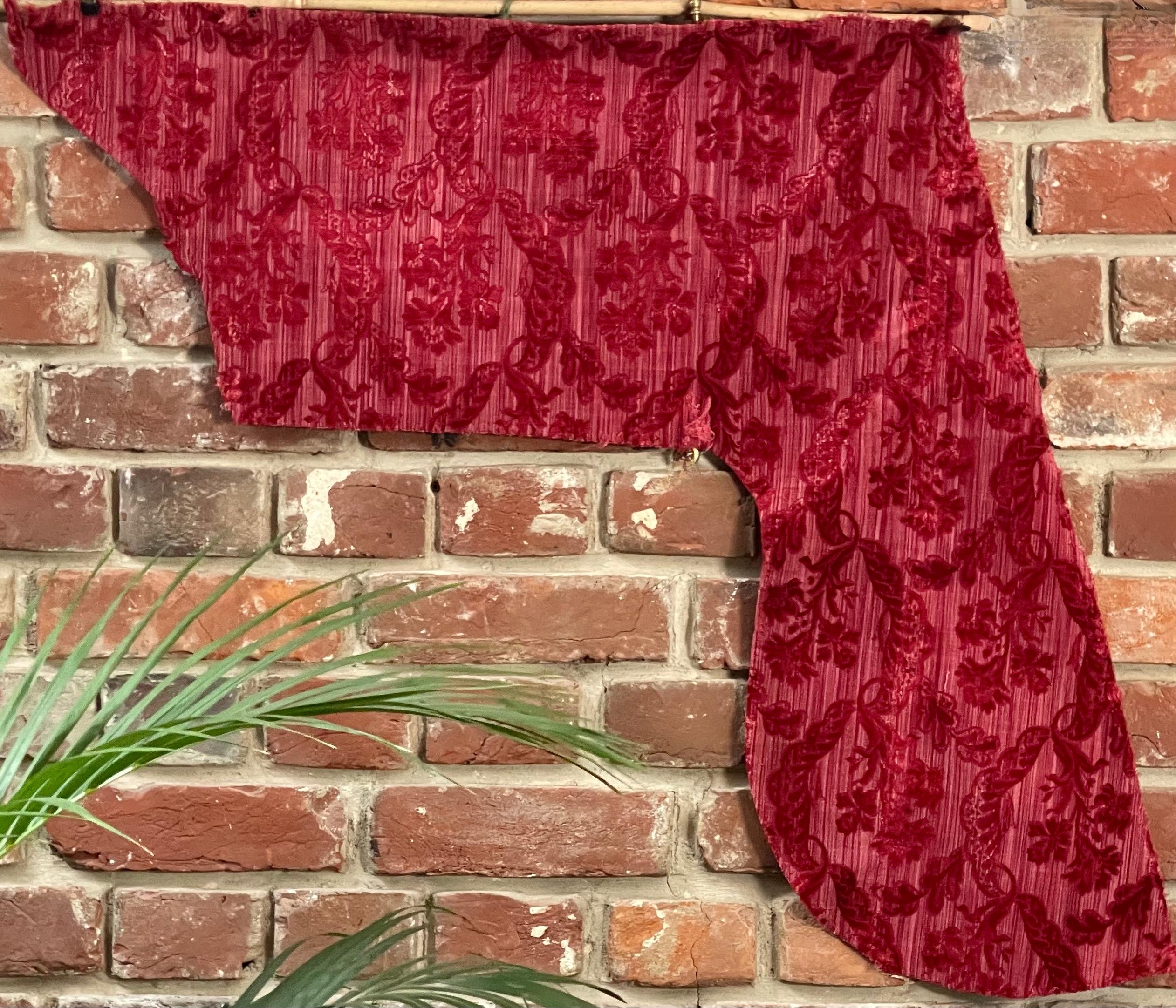 Hand-Woven 18th Century Venetian Silk Velvet Costume Panel For Sale