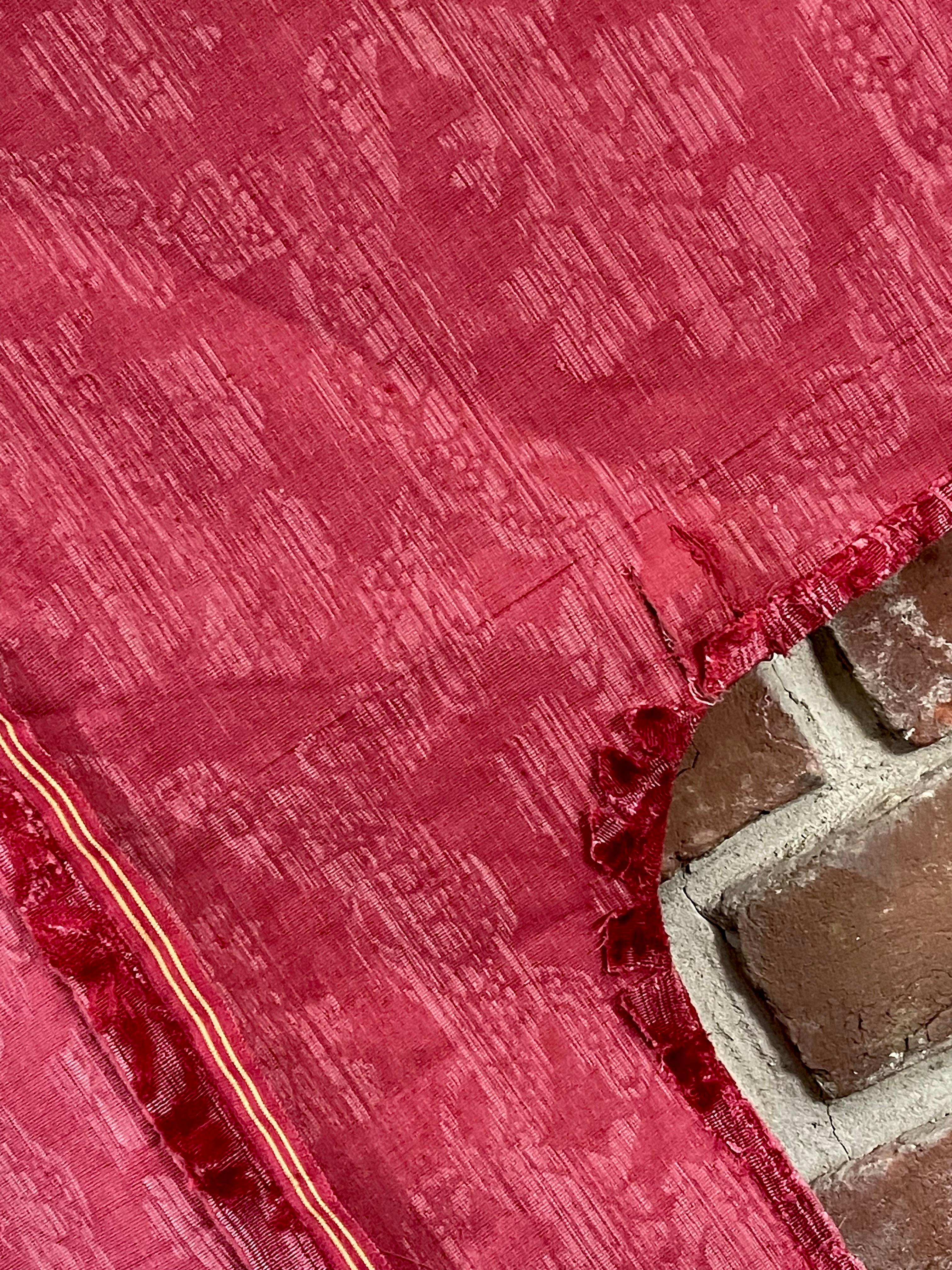 18th Century and Earlier 18th Century Venetian Silk Velvet Costume Panel For Sale